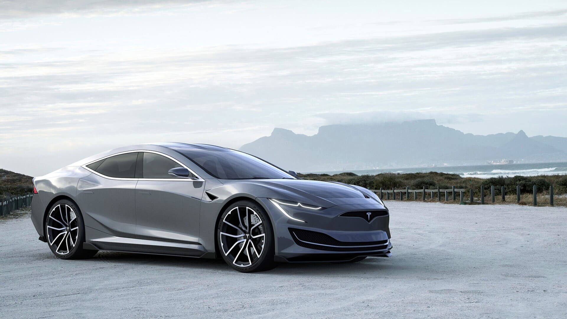 Tesla: Ranked as the most valuable automotive brand worldwide as of June 2022. 1920x1080 Full HD Wallpaper.