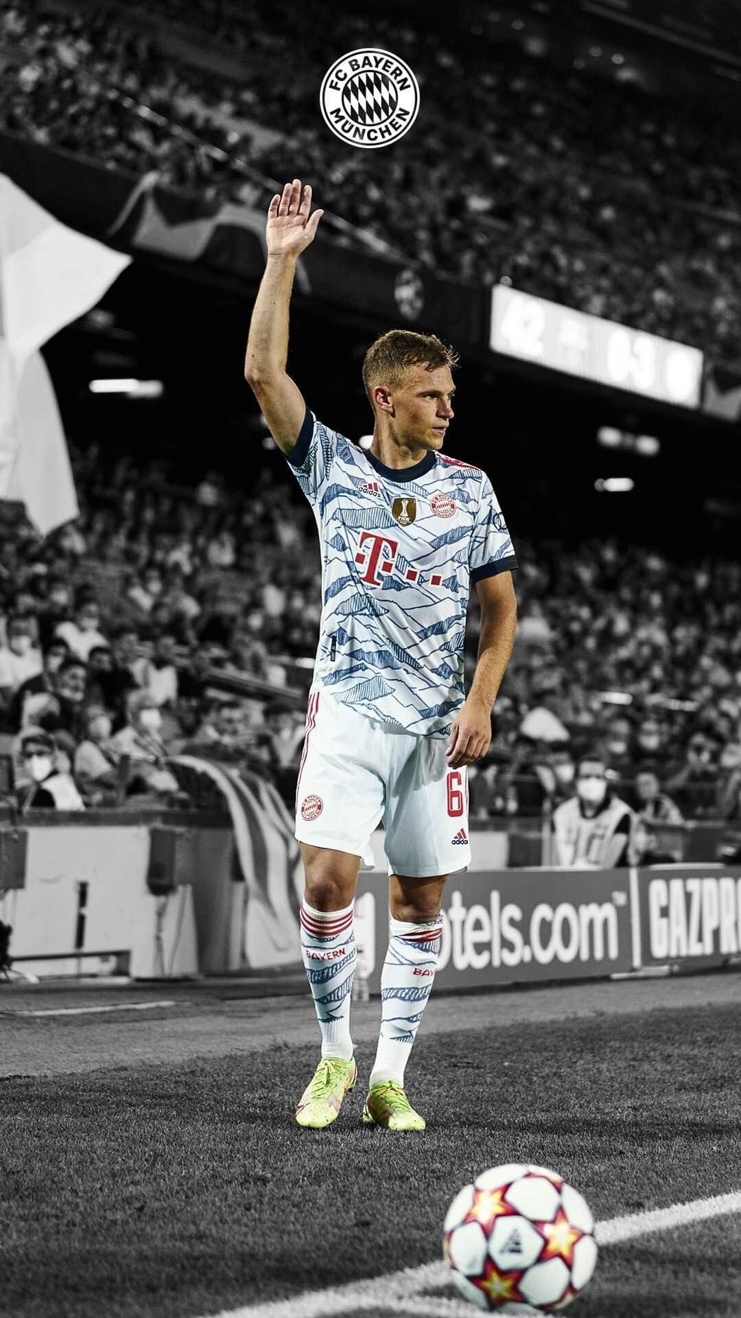 Germany Soccer Team: Joshua Kimmich, A defensive midfielder or right-back for Bundesliga club Bayern Munich. 1080x1920 Full HD Background.