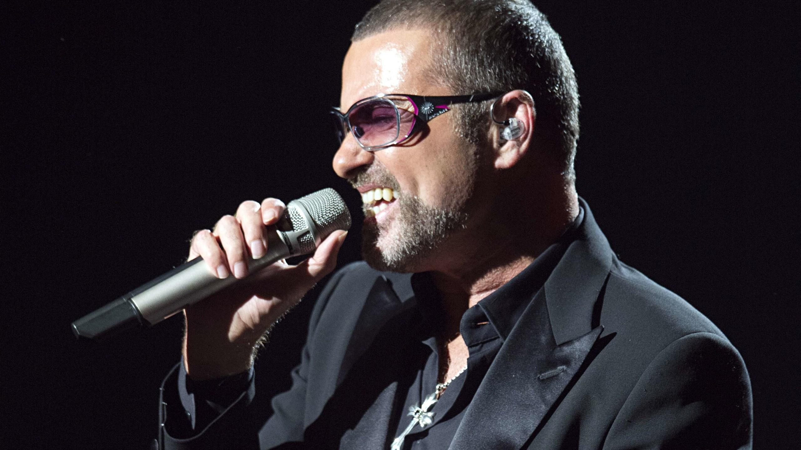 George Michael: The most-played artist on British radio during the period 1984–2004. 2560x1440 HD Background.