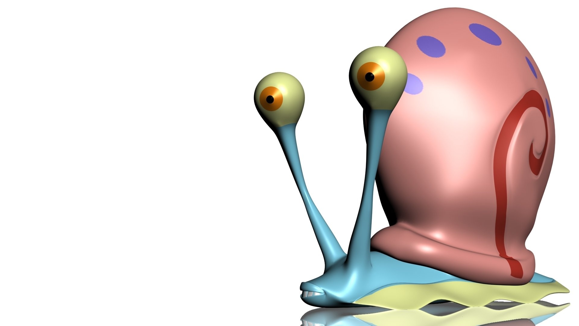 Gary the Snail, 3D model, Animated character, 1920x1080 Full HD Desktop