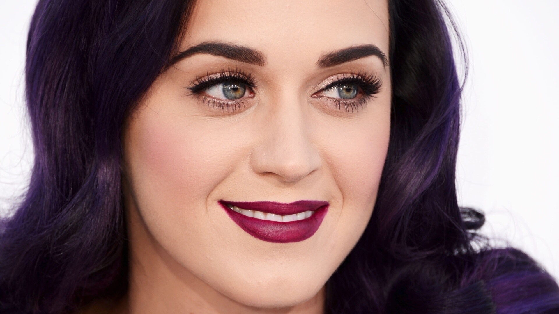 Katy Perry: Musician, Voiced Smurfette in The Smurfs film series. 1920x1080 Full HD Background.