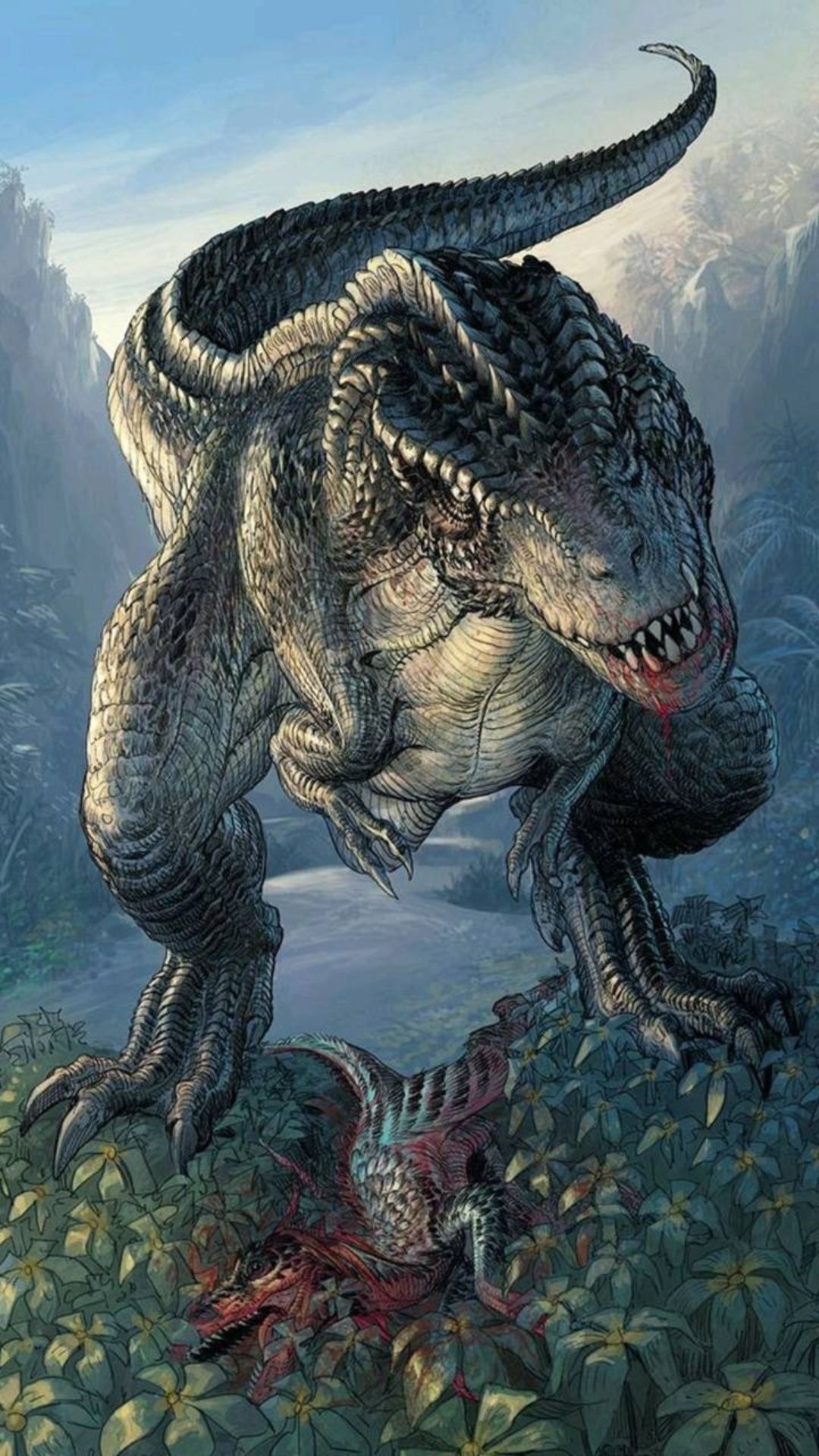 Best dinosaur wallpapers, High-definition images, Stunning backgrounds, Dinosaur enthusiasts, 1080x1920 Full HD Handy
