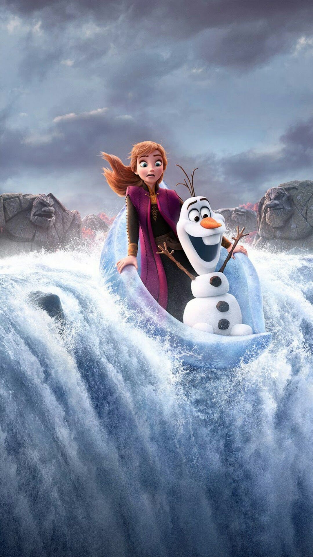 Queen Anna, Frozen Animation, Disney wallpapers, Disney Princess, 1080x1920 Full HD Phone