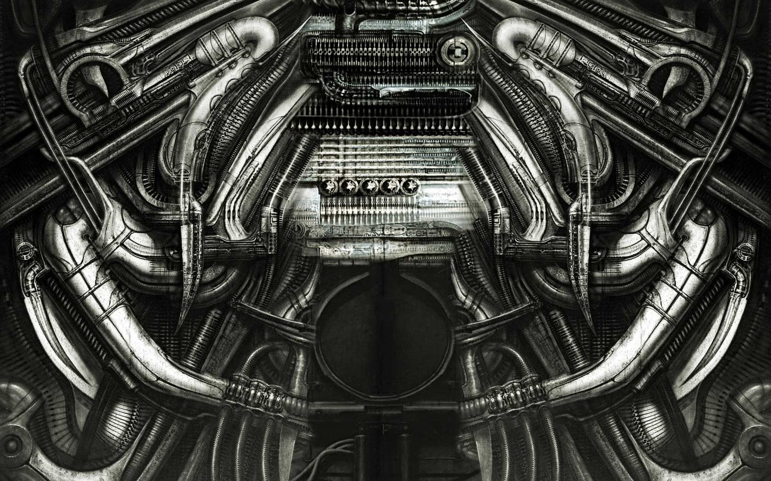 H.R. Giger: Biomechanical Art, Surrealism. 2560x1600 HD Wallpaper.