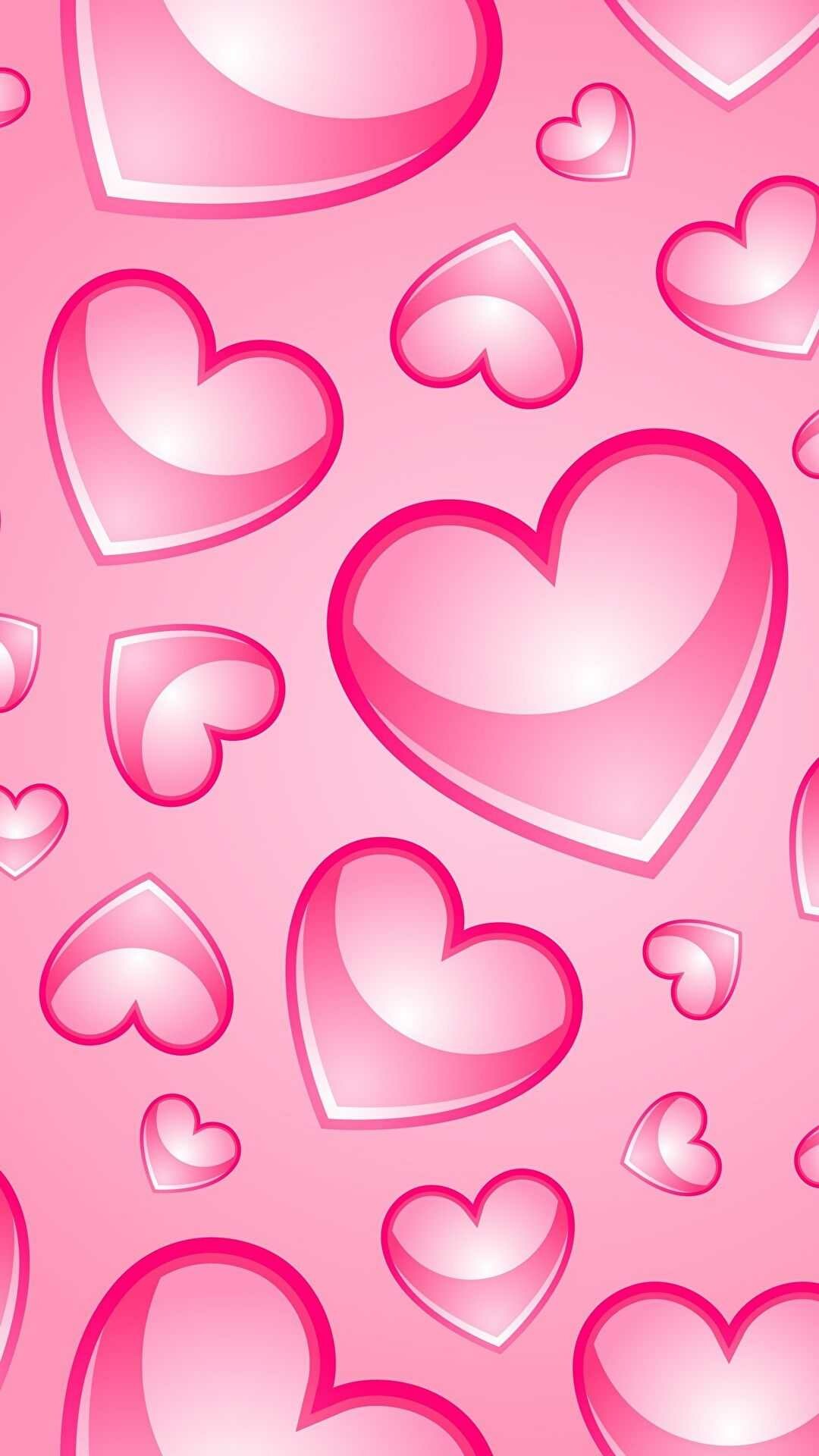 Heart: Love art, Symbol, Love card, St. Valentine's. 1080x1920 Full HD Background.