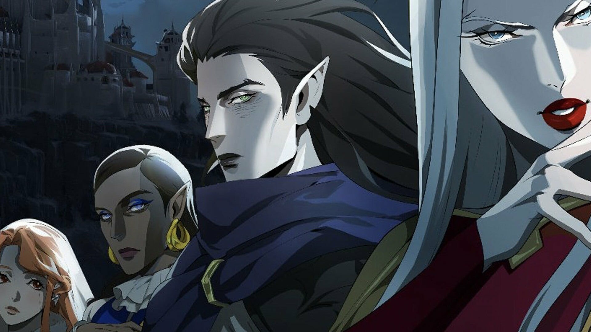 Castlevania (Netflix): TV series, Based on the Japanese video game series of the same name by Konami. 1920x1080 Full HD Background.