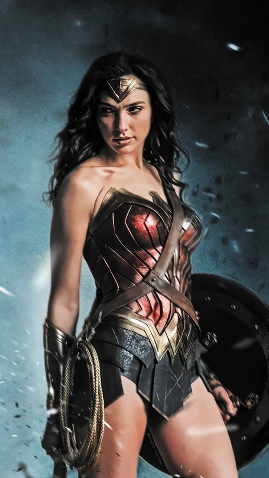 Gal Gadot, Wonder Woman, Movie wallpaper, Gal Gadot's role, 1080x1920 Full HD Phone