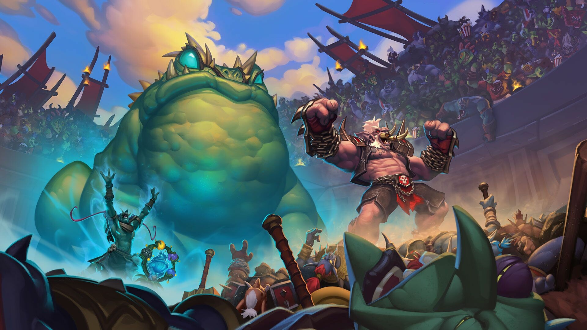 Hearthstone: The Rastakhan's Rumble expansion, Blizzard. 1920x1080 Full HD Wallpaper.