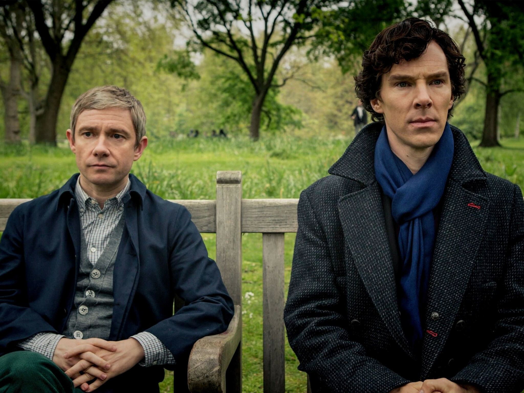 Sherlock (TV Series): A contemporary update of Sir Arthur Conan Doyle's Sherlock Holmes detective stories. 2050x1540 HD Background.