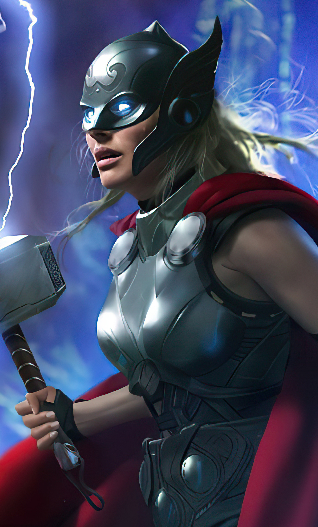 Female Mighty Thor, Thor and Jane Foster, Wallpapers, Ryan Anderson, 1280x2120 HD Handy