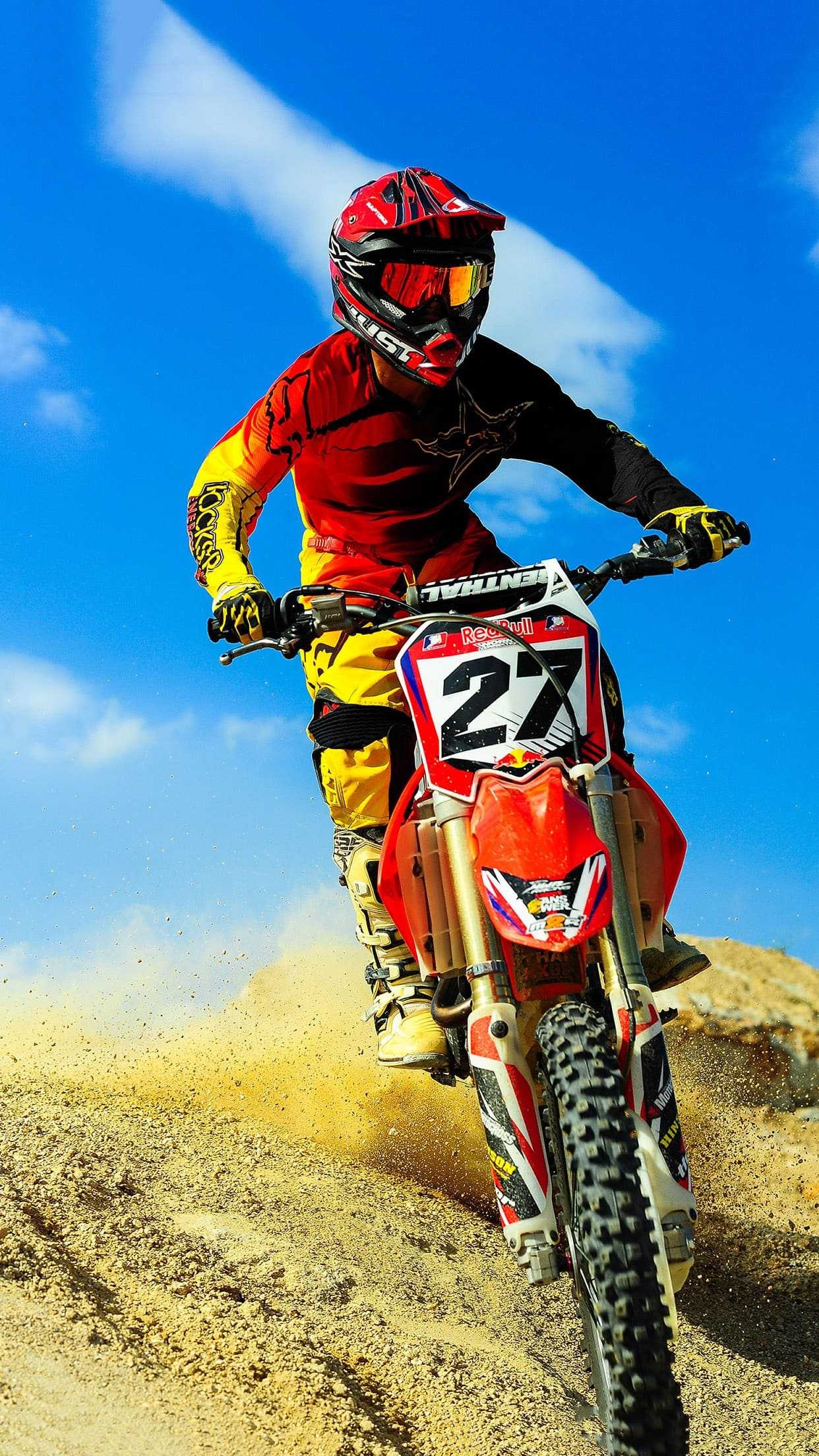 Motocross: Race events take place over two motos of 30 minutes plus two laps each, Redbull. 1250x2210 HD Wallpaper.