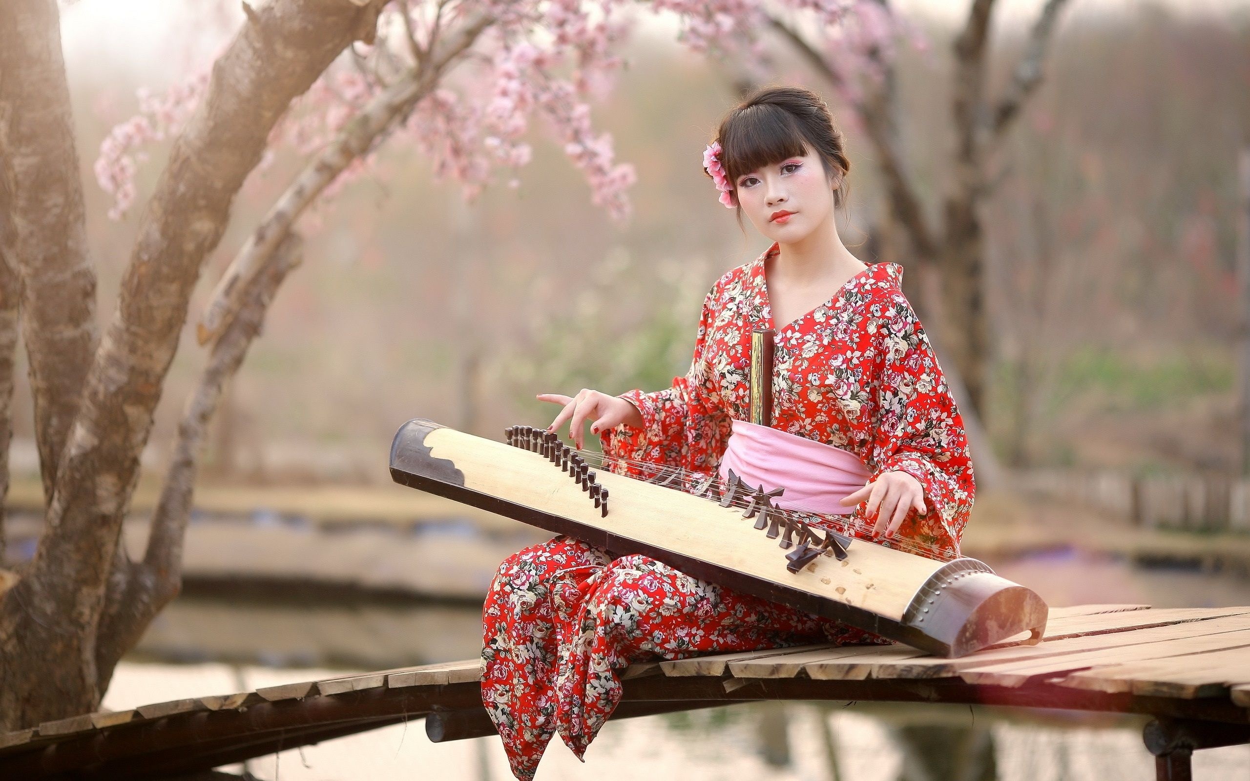 Kimono girl, Enchanting beauty, Stunning wallpapers, Artistic expression, 2560x1600 HD Desktop