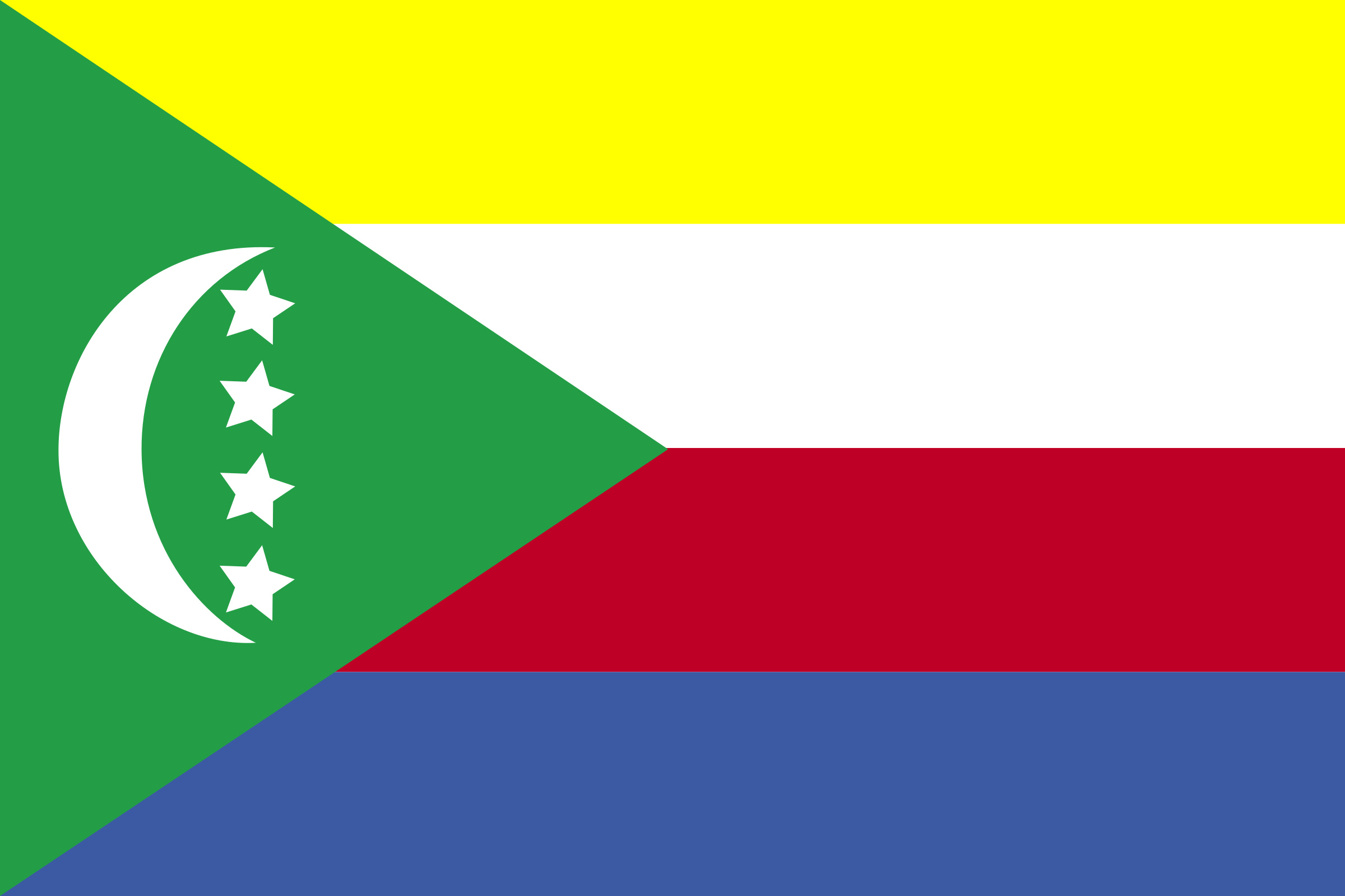 Comoros flag, HD free download, Flag of Comoros, Free download, 2400x1600 HD Desktop