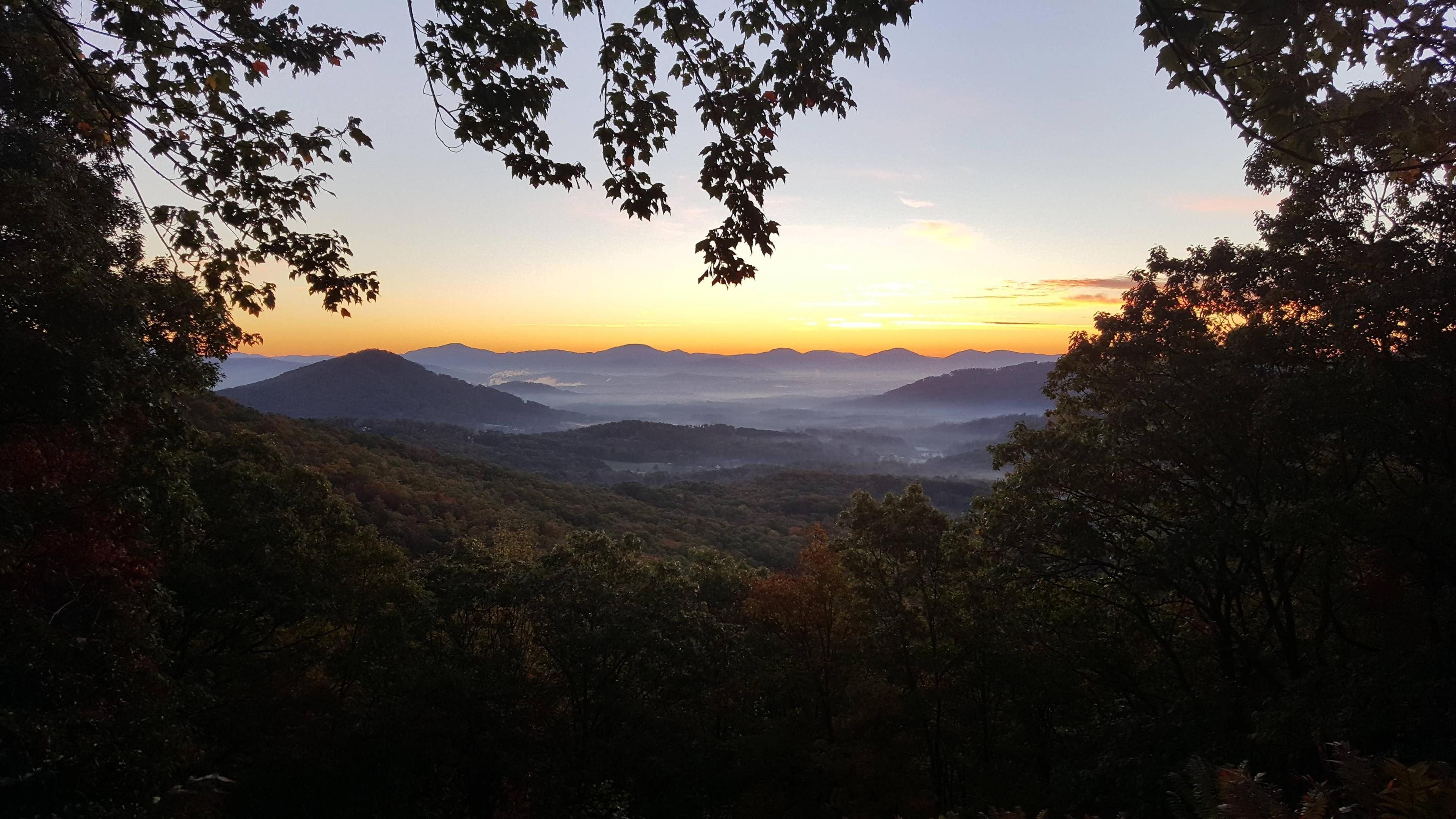 North Carolina: Asheville, Buncombe County, Old North State, Natural landscape. 3840x2160 4K Background.