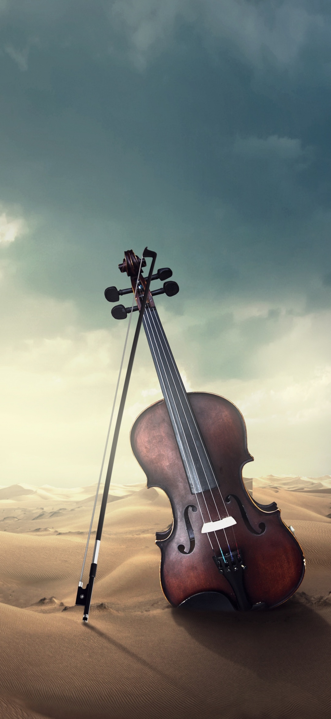 Violin: Vintage Instrument, French Bow, Wooden Musical Instrument. 1080x2340 HD Wallpaper.