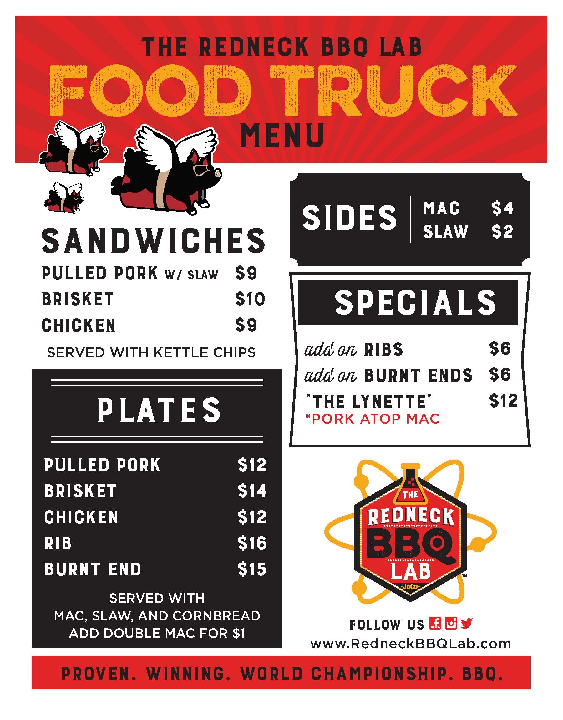 Food truck menus, Redneck BBQ Lab, 1800x2300 HD Phone