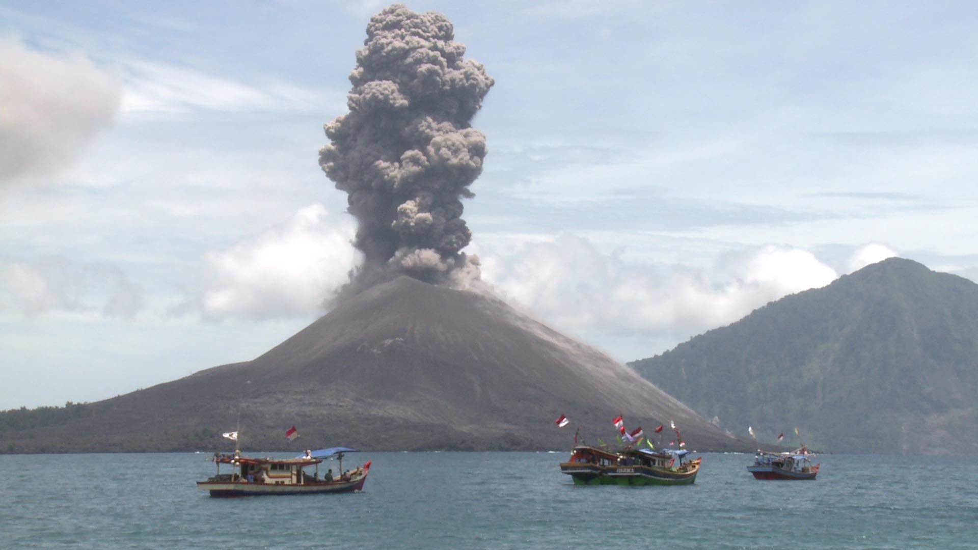 Krakatoa Volcano Travels, Geology word of the, Week K is for, 1920x1080 Full HD Desktop