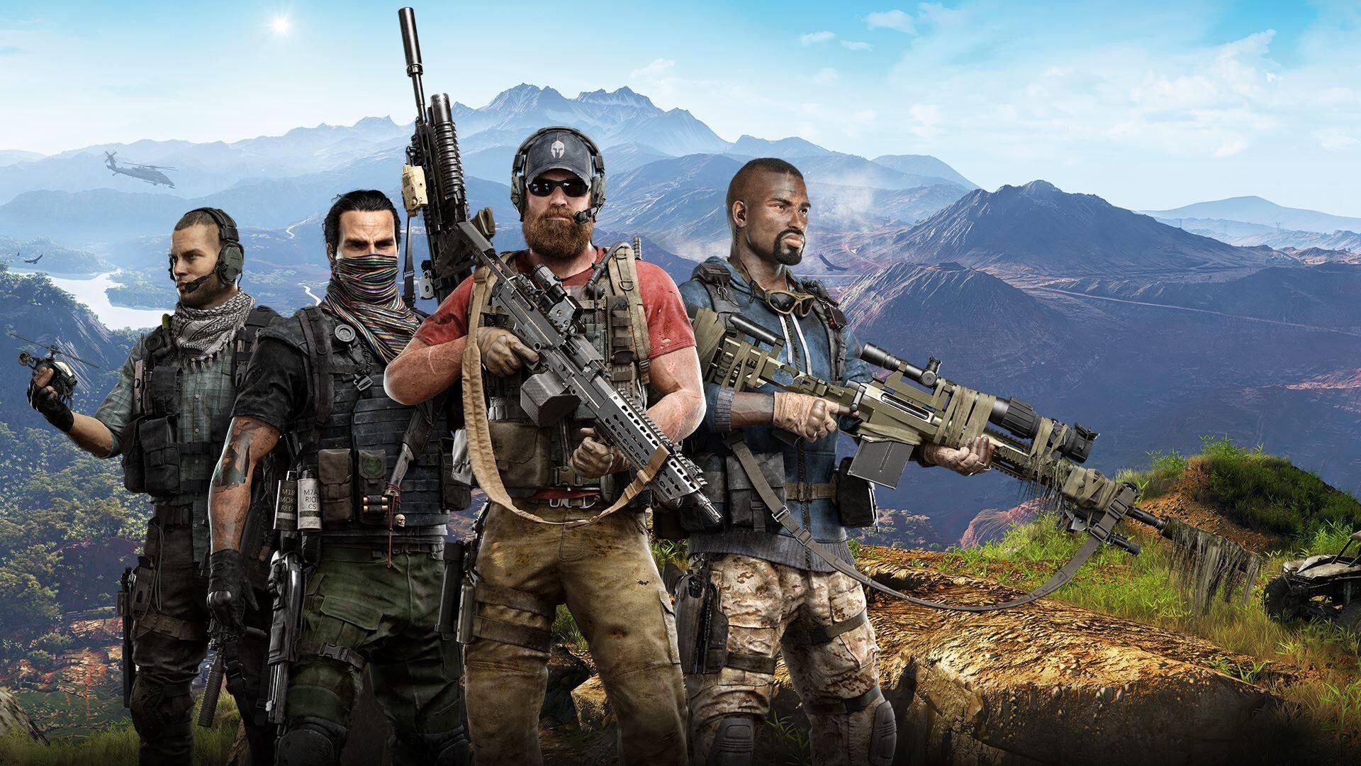Ghost Recon: Wildlands: Nomad, Midas, Holt, Weaver, The members of the joint operation special task force. 1920x1080 Full HD Background.