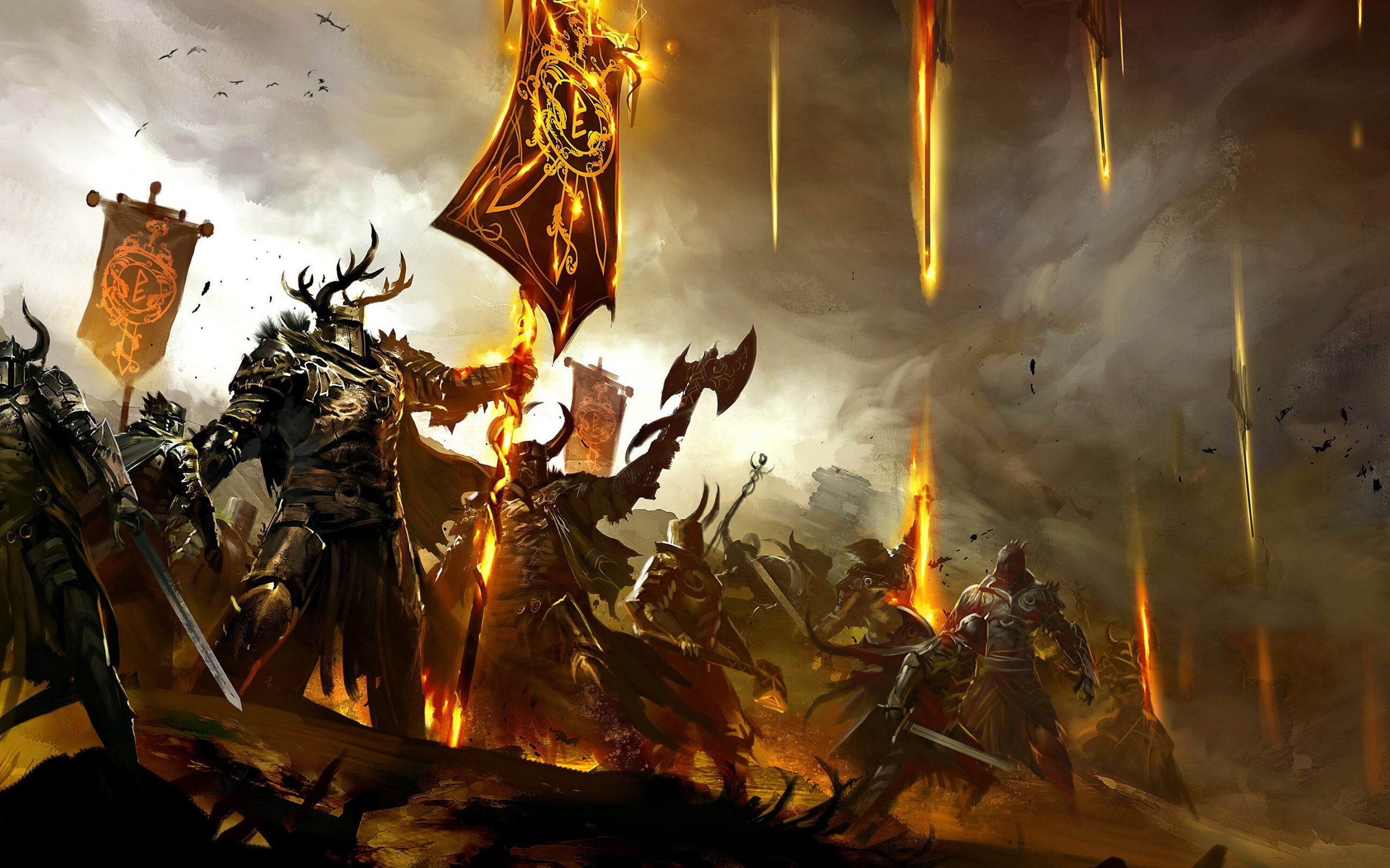 Guild Wars: The fourth major entry in the GW series, Developed by ArenaNet. 2880x1800 HD Wallpaper.