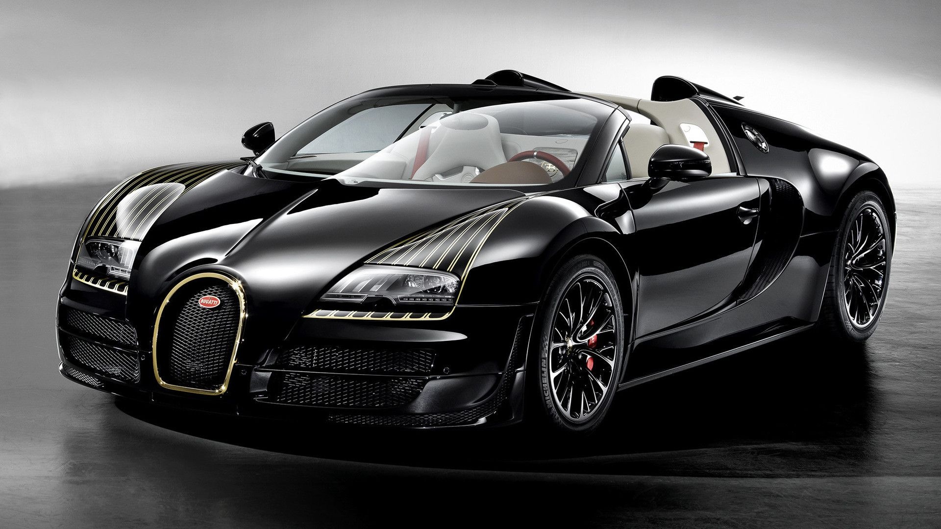 Bugatti Veyron, Black Veyron wallpaper, Exquisite design, Speed and power, 1920x1080 Full HD Desktop