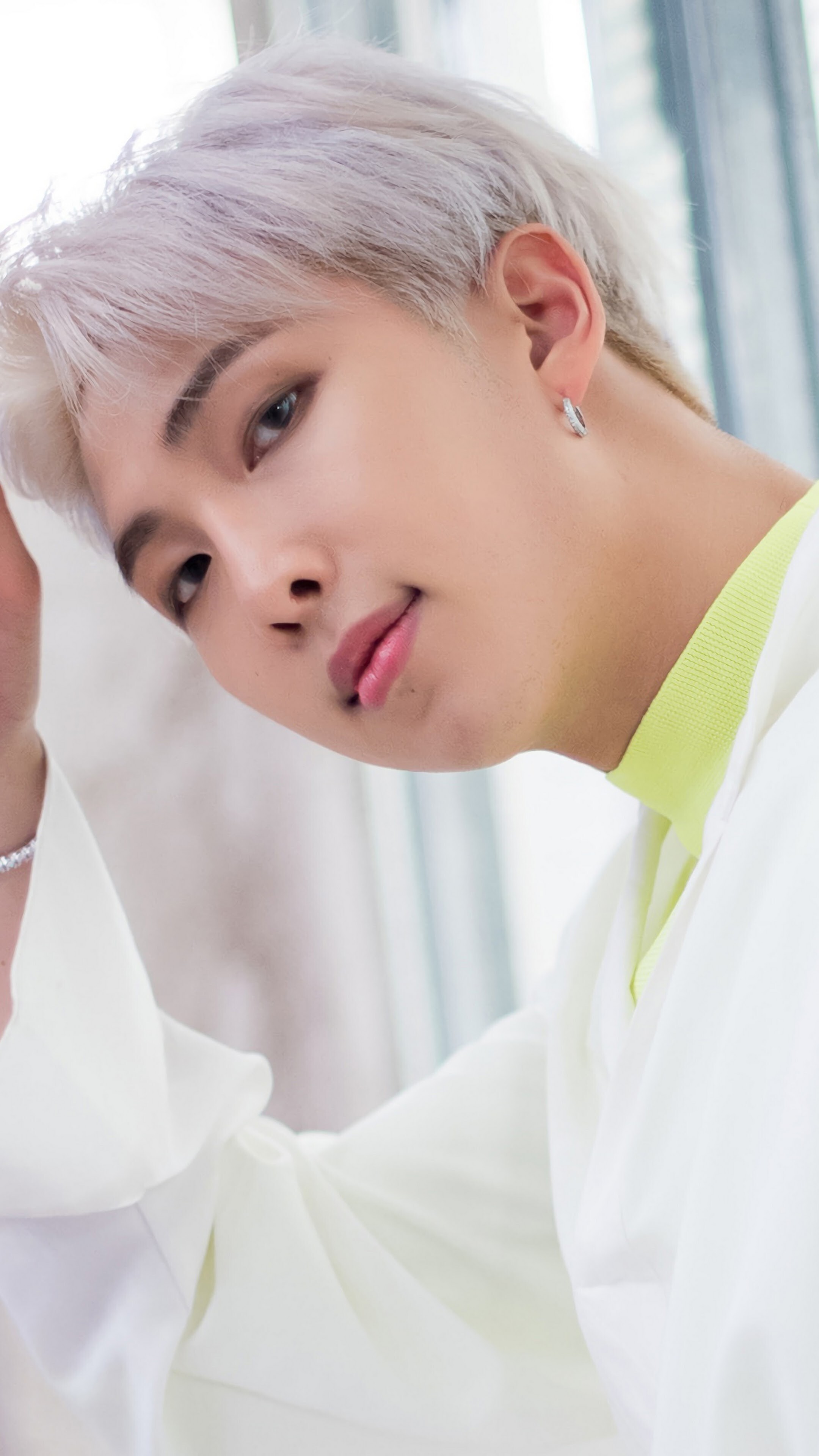 BTS: Kim Nam-joon, RM, formerly Rap Monster, Boy With Luv. 2160x3840 4K Background.