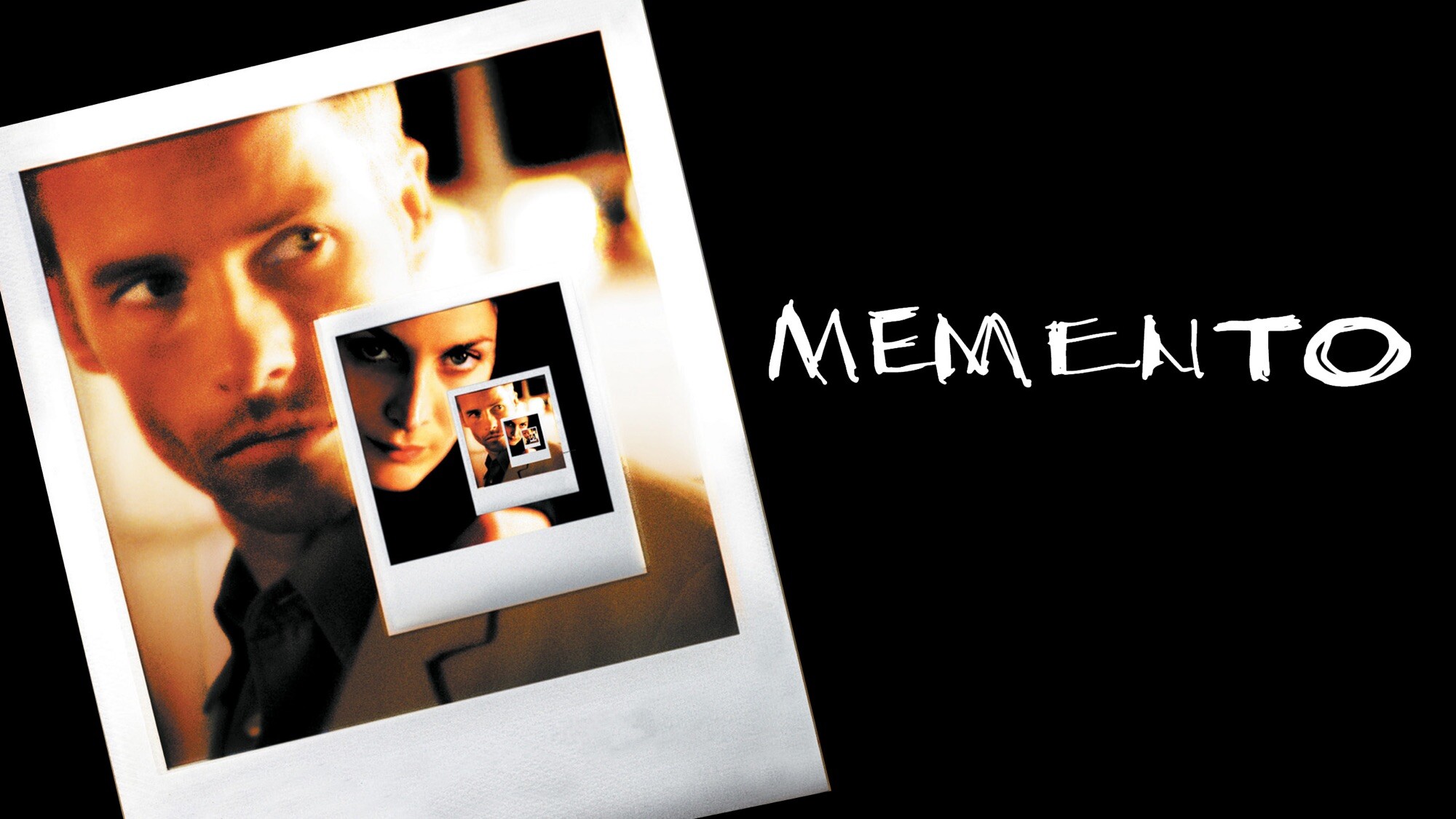 Memento: Produced by Suzanne and Jennifer Todd, Based on "Memento Mori" by Jonathan Nolan. 2000x1130 HD Background.