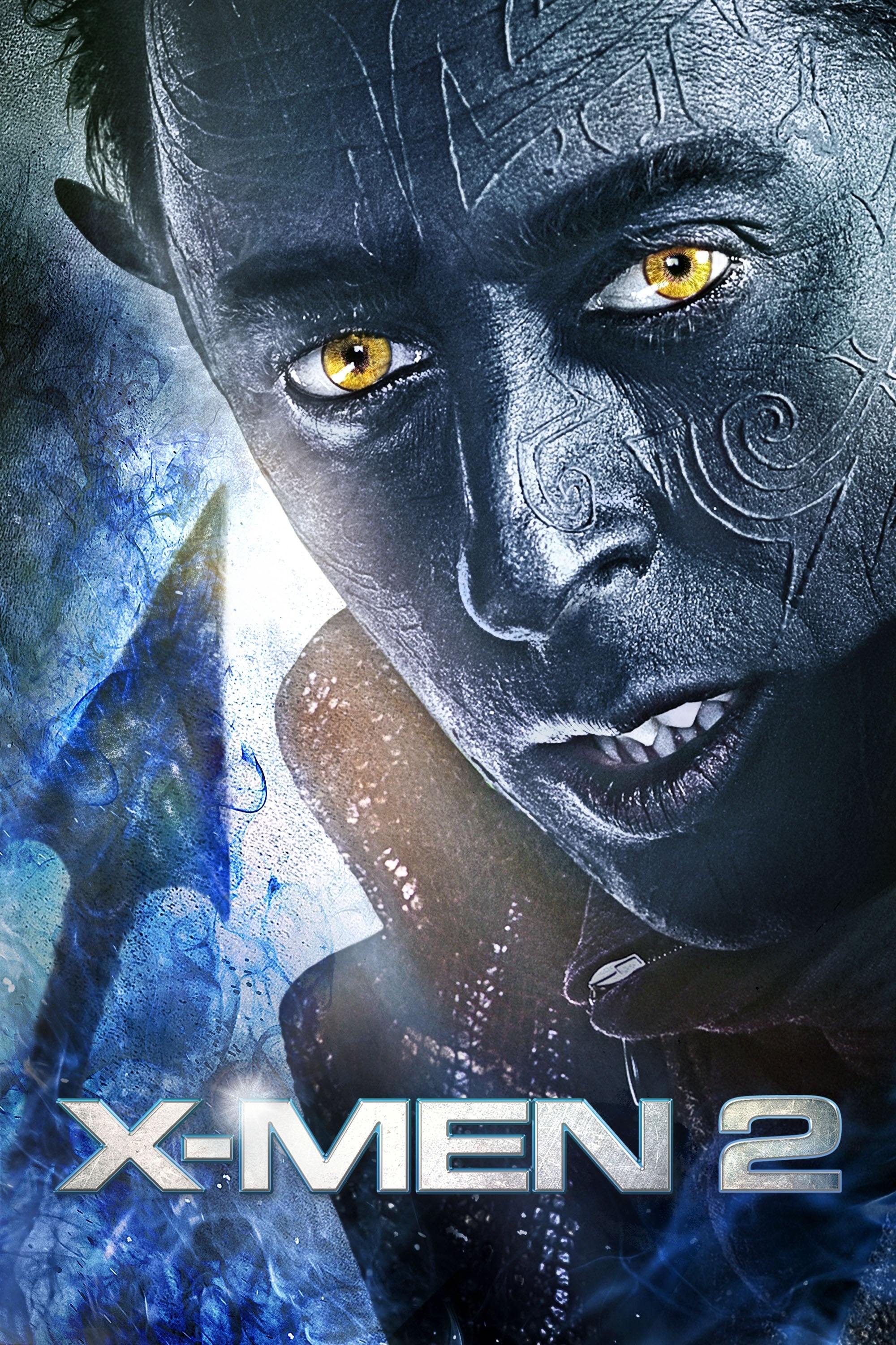X2 (Movie): Alan Cumming as Nightcrawler, A kindly German mutant. 2000x3000 HD Background.