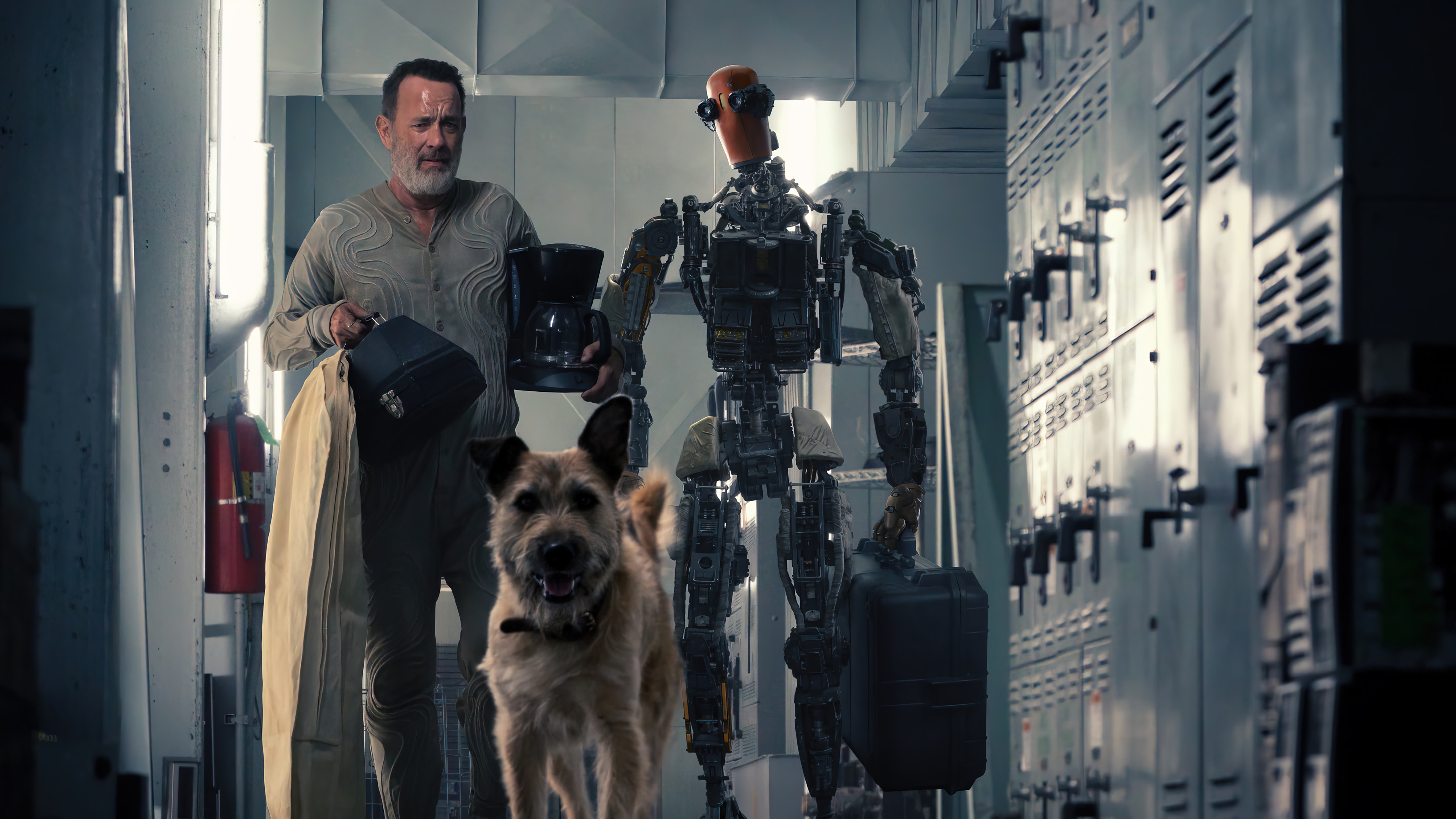 Tom Hanks, Finch movie, Robot dog, PC desktop, 3840x2160 4K Desktop