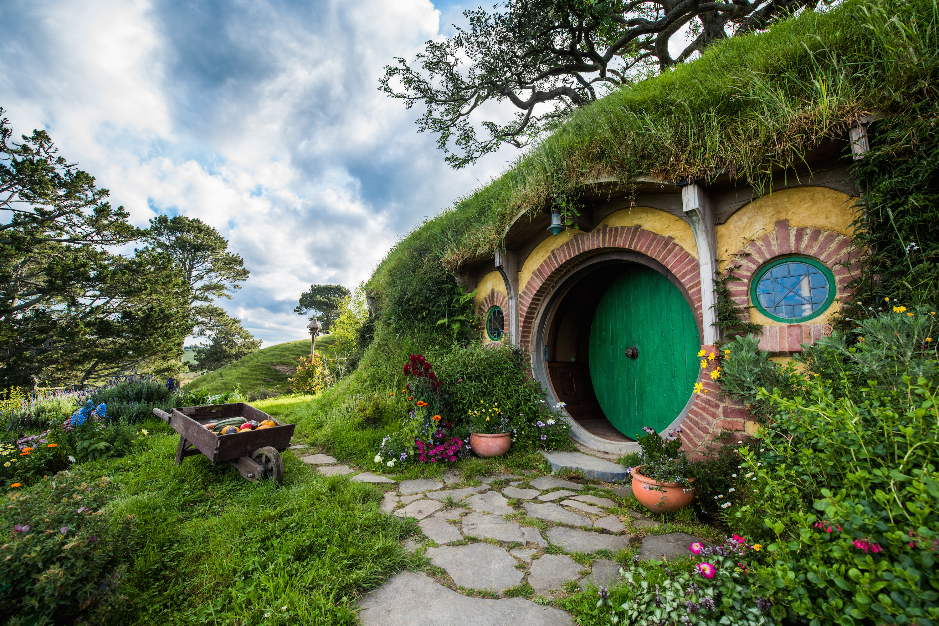 Hobbiton pictures, Man-made beauty, High-quality wallpapers, 4K resolution, 3000x2010 HD Desktop