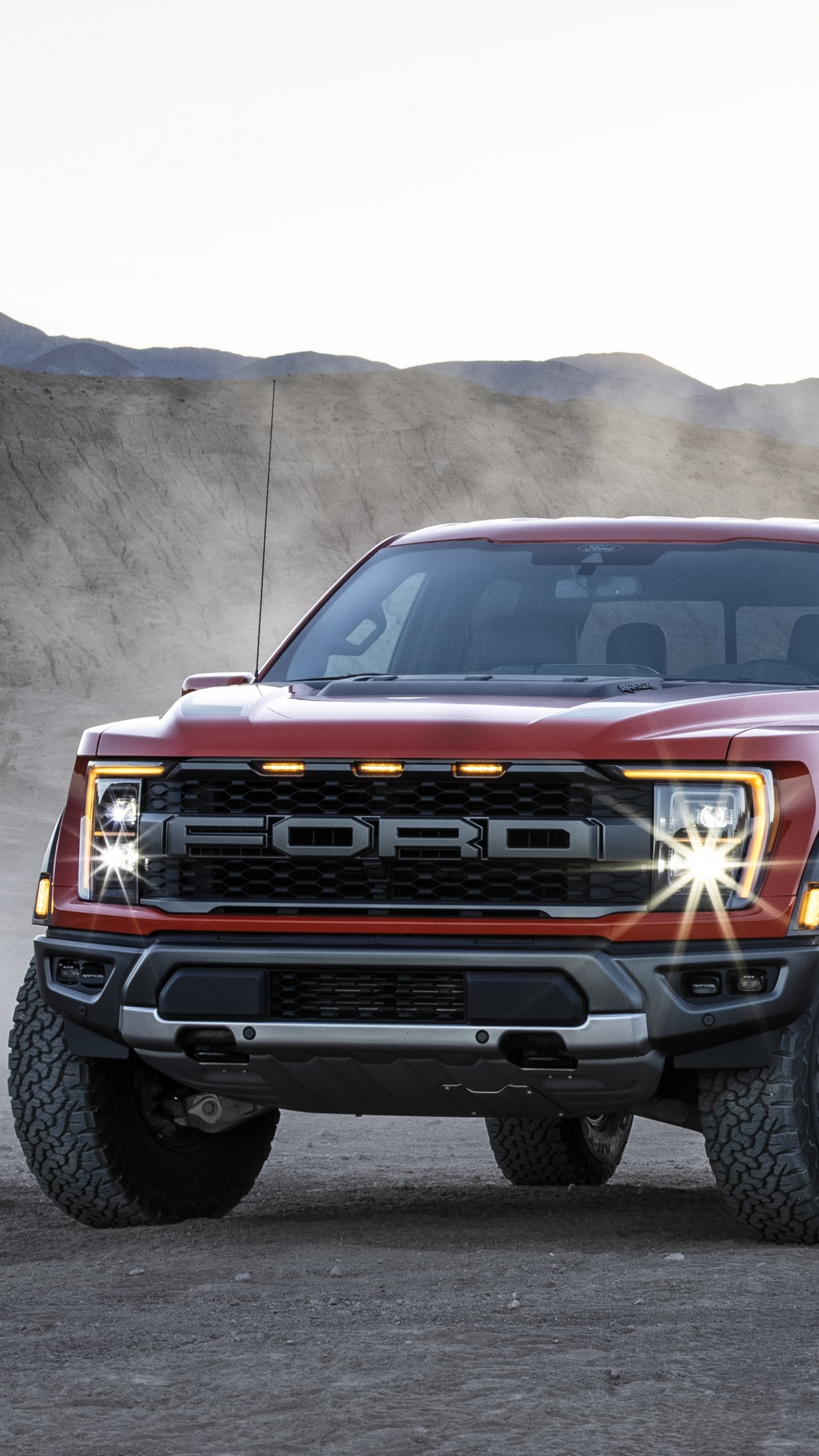 Dominant Ford F-150, Raptor model, High-quality wallpaper, Unmatched power, 1440x2560 HD Handy