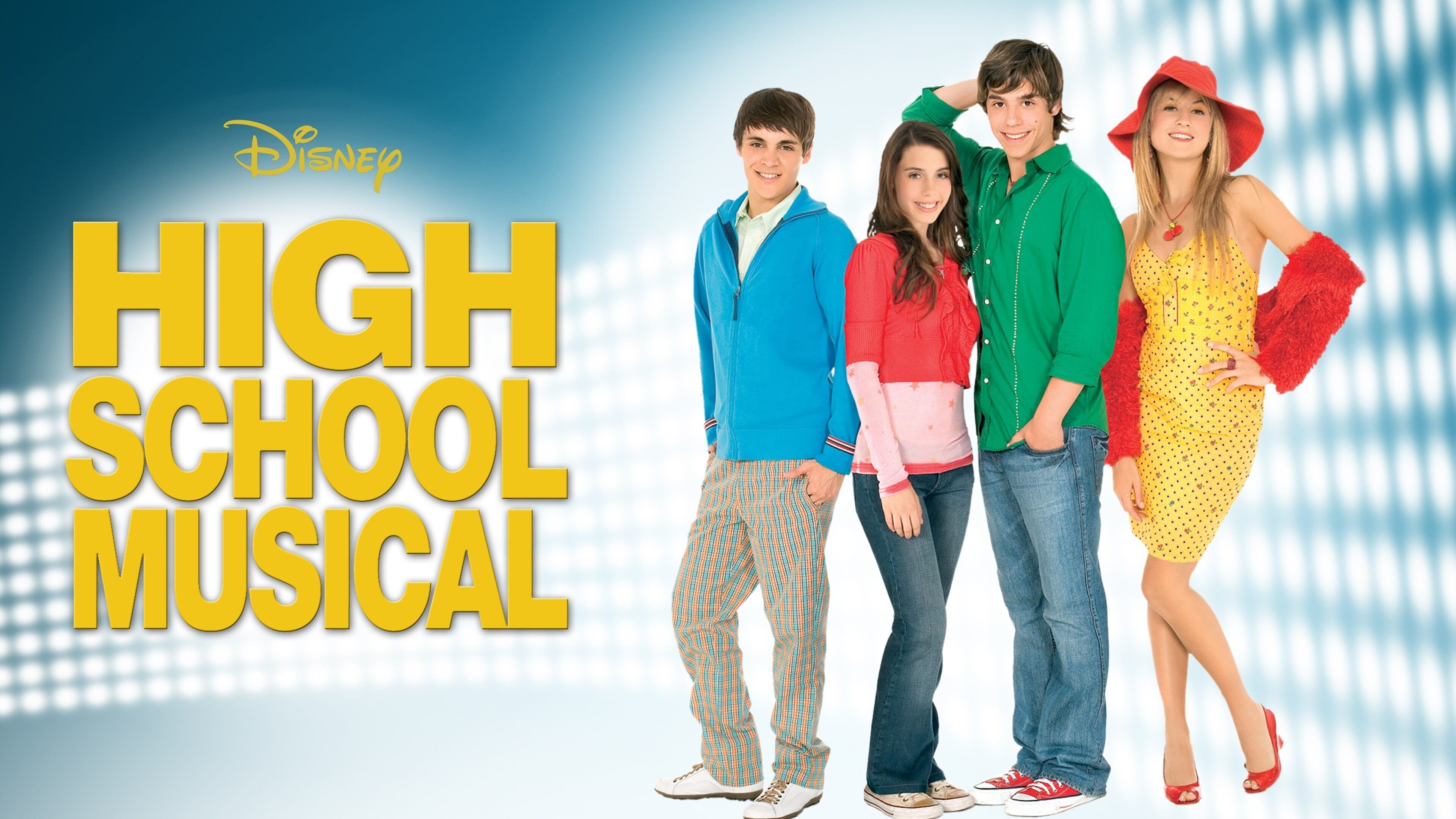 Musical: High School Musical: El Desafío, 2008 movie, Fernando Dente, Agustina Vera. 3840x2160 4K Background.