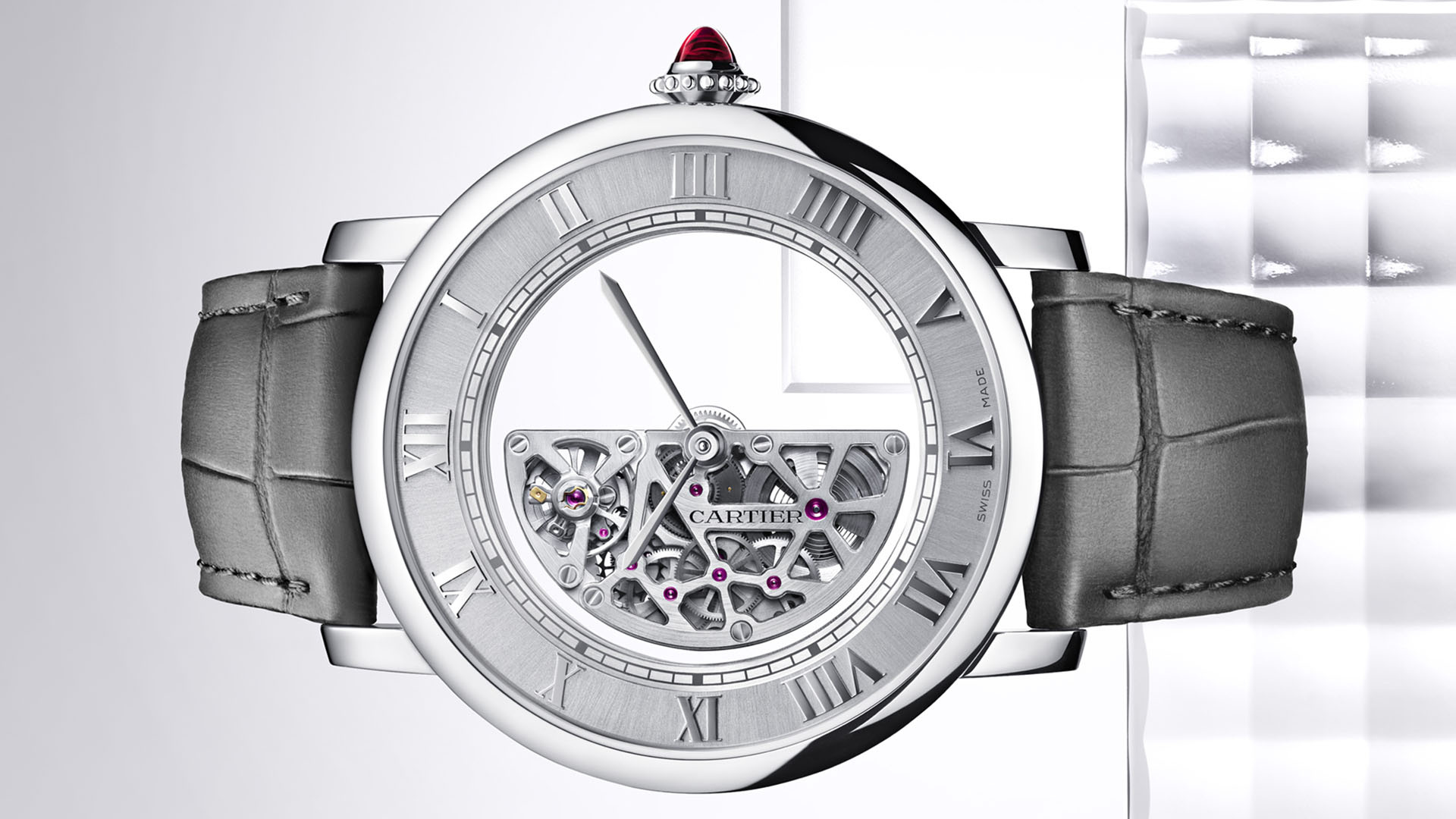 Cartier: Masse Mysterieuse watch, The mystery dial, One of the most dramatic styles in watchmaking. 1920x1080 Full HD Wallpaper.