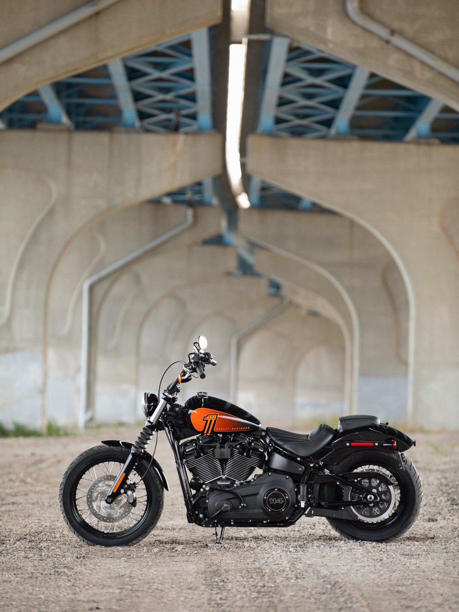 Harley-Davidson: Street Bob 114 model, 2021 bikes, American manufacturer. 1540x2050 HD Wallpaper.