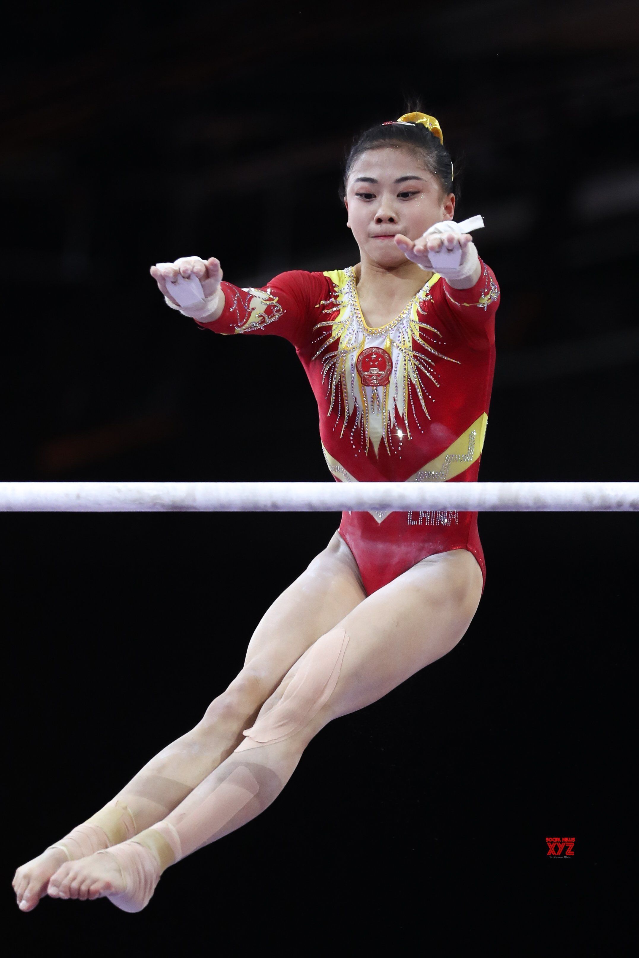 Uneven Bars: Li Shijia, A Chinese artistic gymnast, Qualifications, 2019 World Championships. 2160x3230 HD Wallpaper.