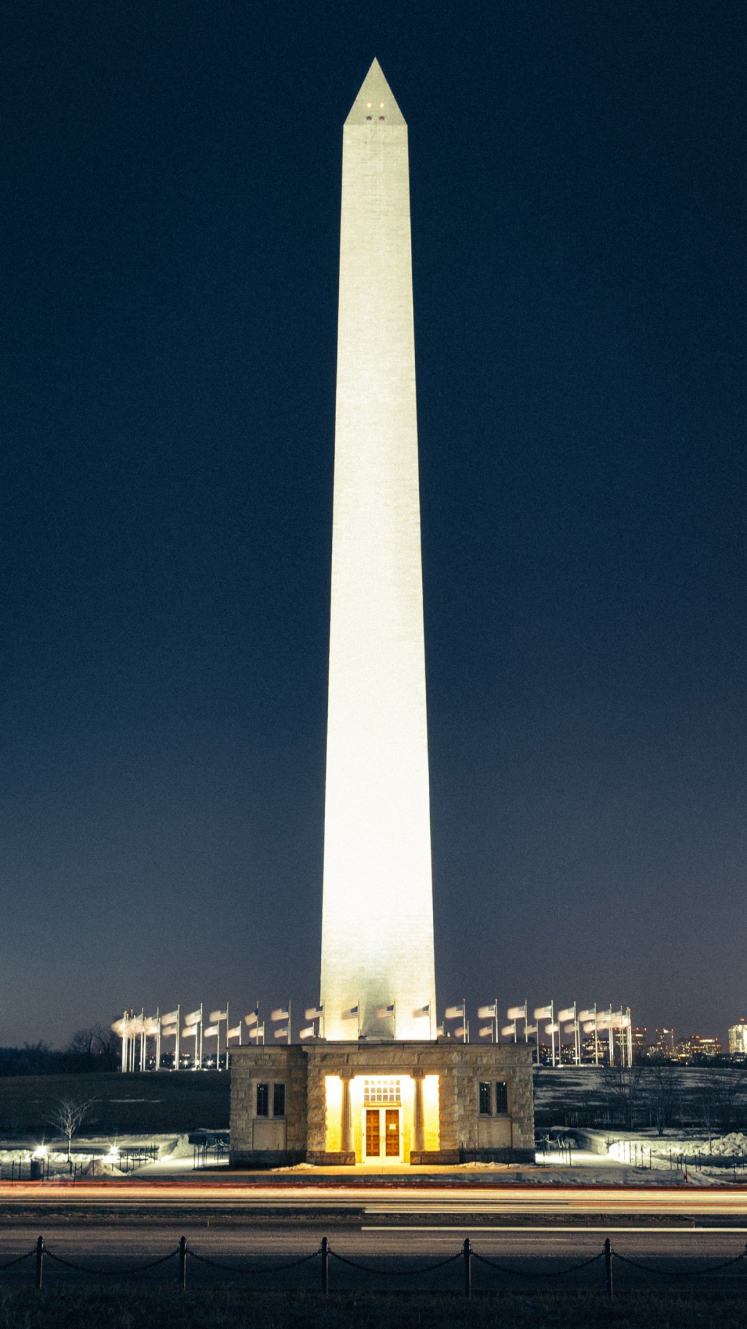 Washington Monument auf dem iPhone-Bildschirm, 1080x1920 Full HD Handy