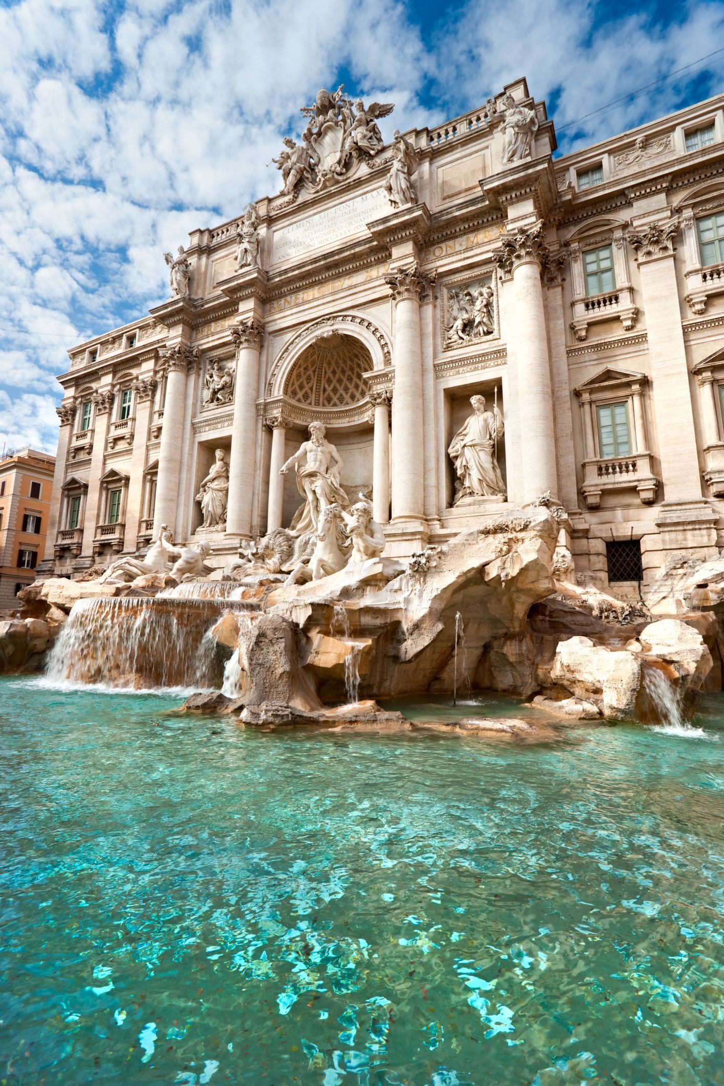Trevi Fountain in Rome, Return to Rome, Fall in Love, Travels, 1420x2130 HD Handy