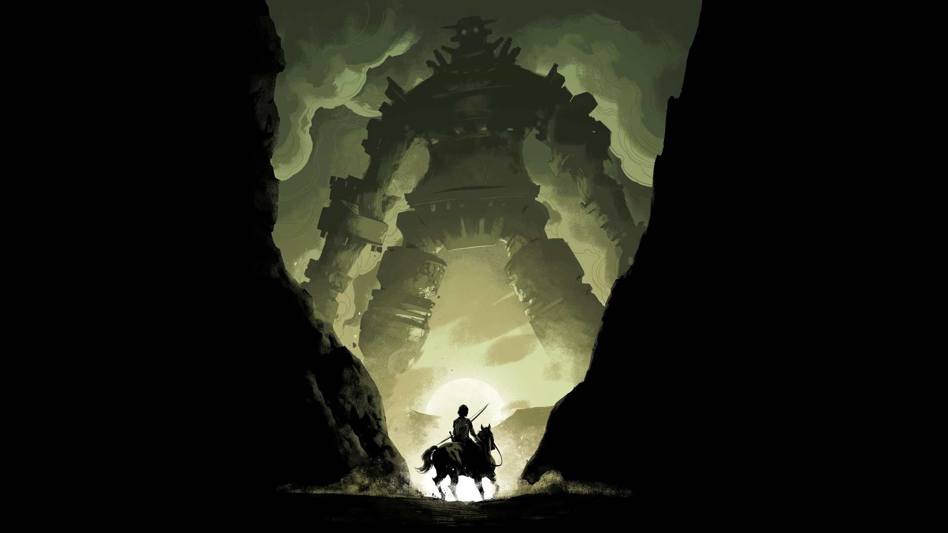 Shadow of the Colossus: GamesRadar awarded the game Best Game of the Year 2006. 1920x1080 Full HD Background.
