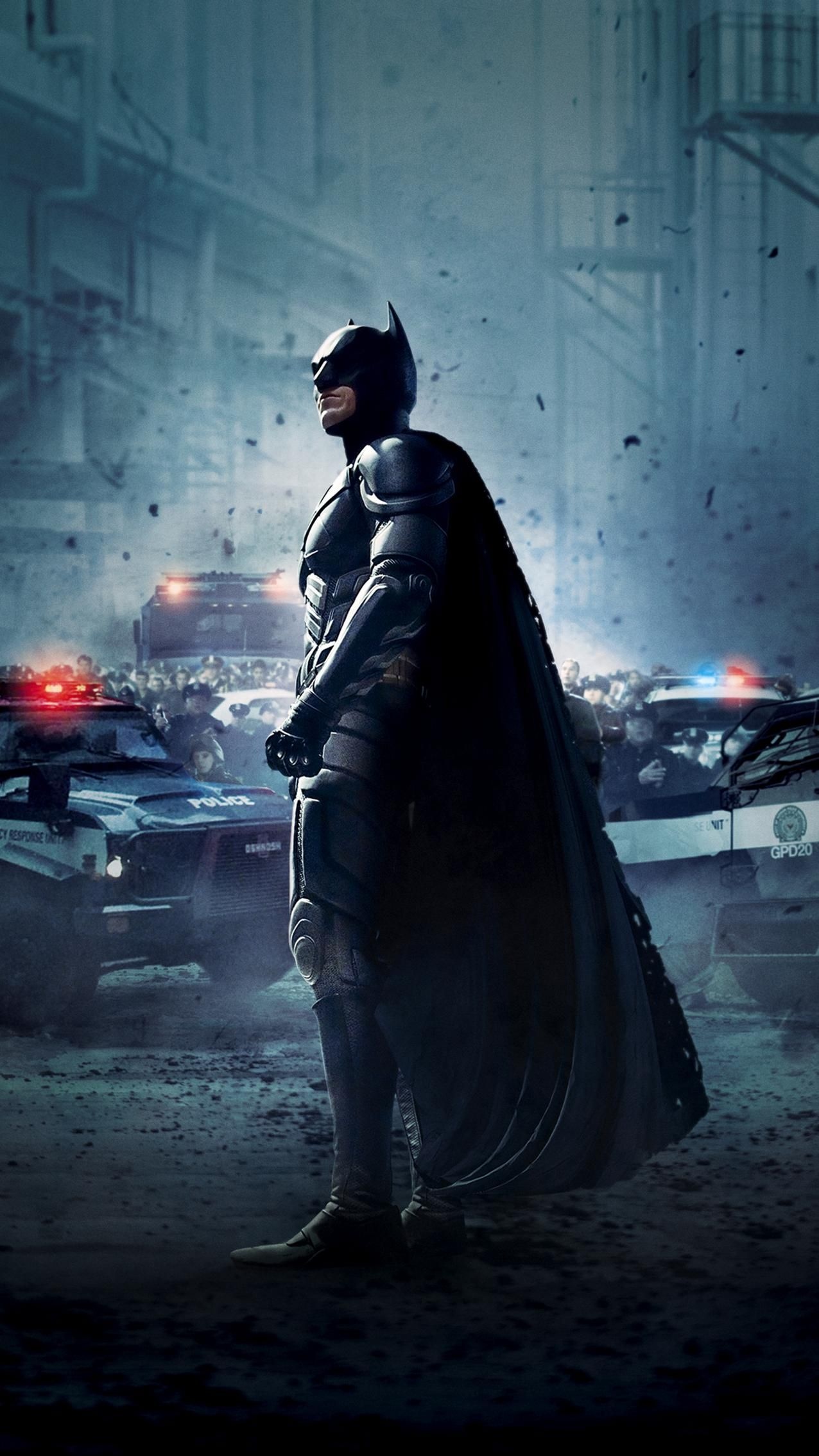 The Dark Knight Rises, Batman wallpaper, Intense imagery, Epic finale, 1280x2270 HD Handy