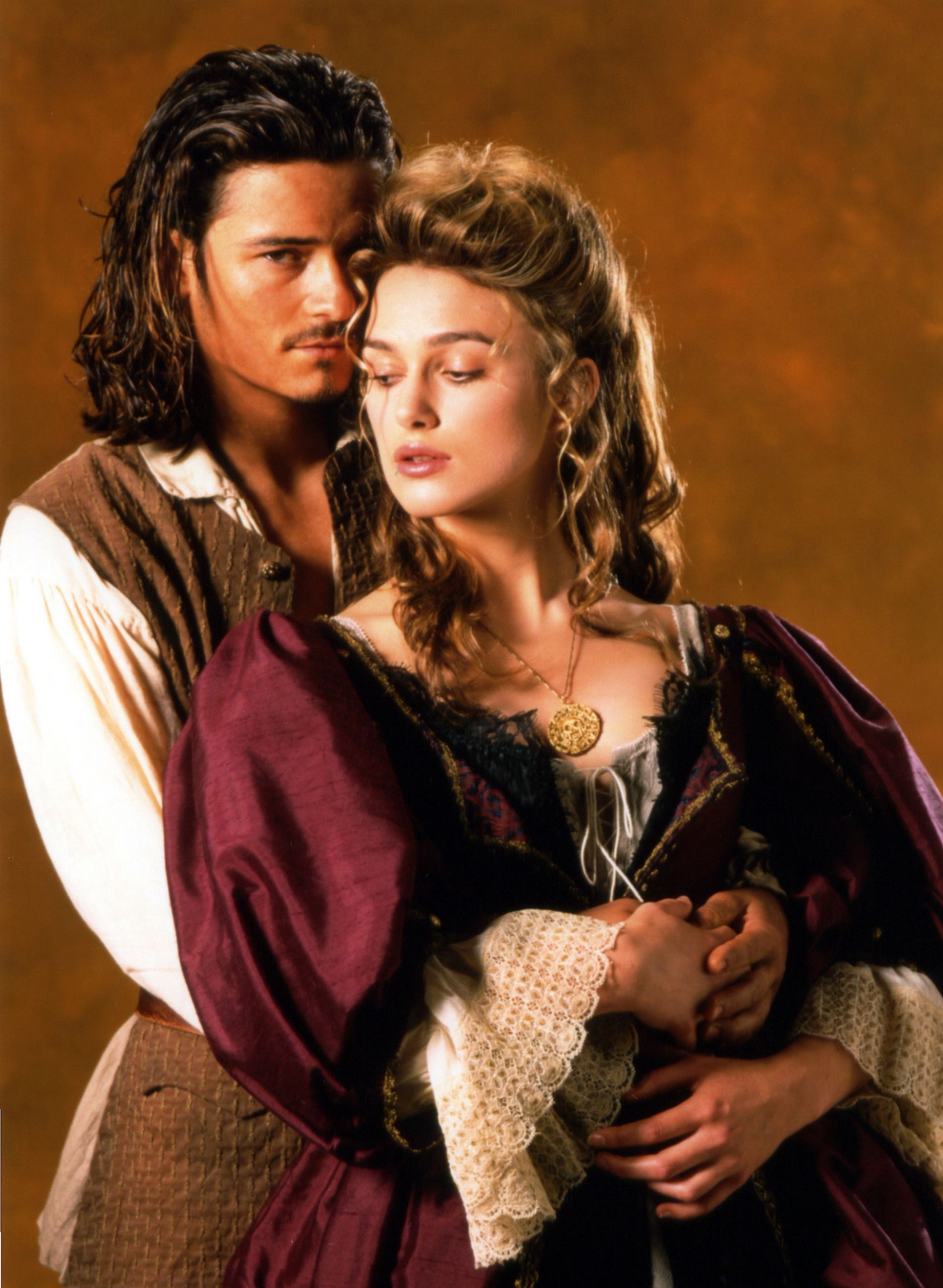 Will Turner, Will and Elizabeth, Promotional photo, Pirates of the Caribbean, 1880x2560 HD Phone