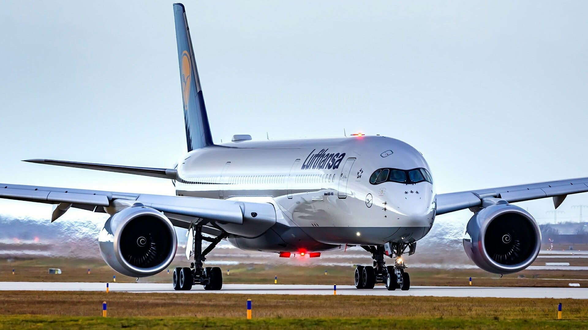 Lufthansa A350, Cutting-edge technology, Enhanced travel, Airbus aircraft, 1920x1080 Full HD Desktop
