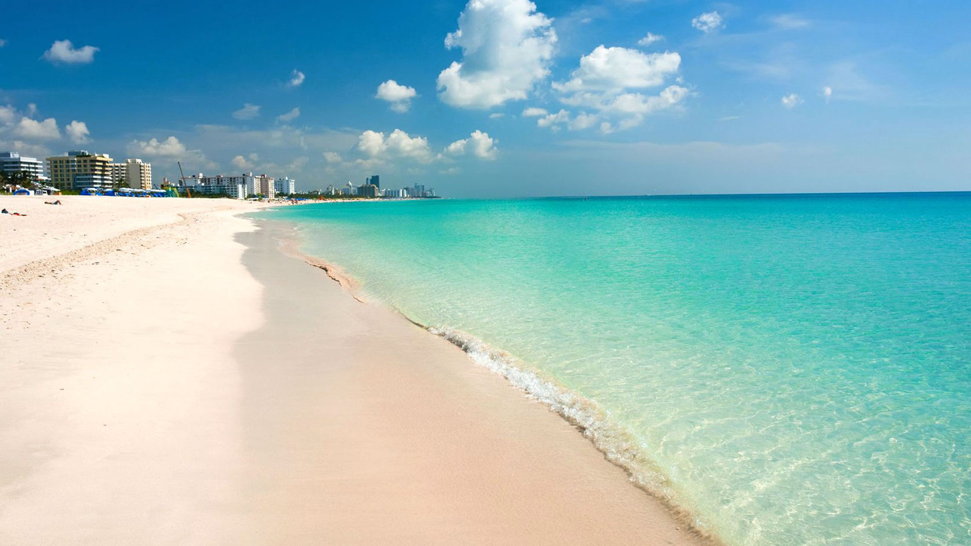 Florida: South Beach, Neighborhood in Miami Beach, Known for its glamorous scene. 1920x1080 Full HD Wallpaper.