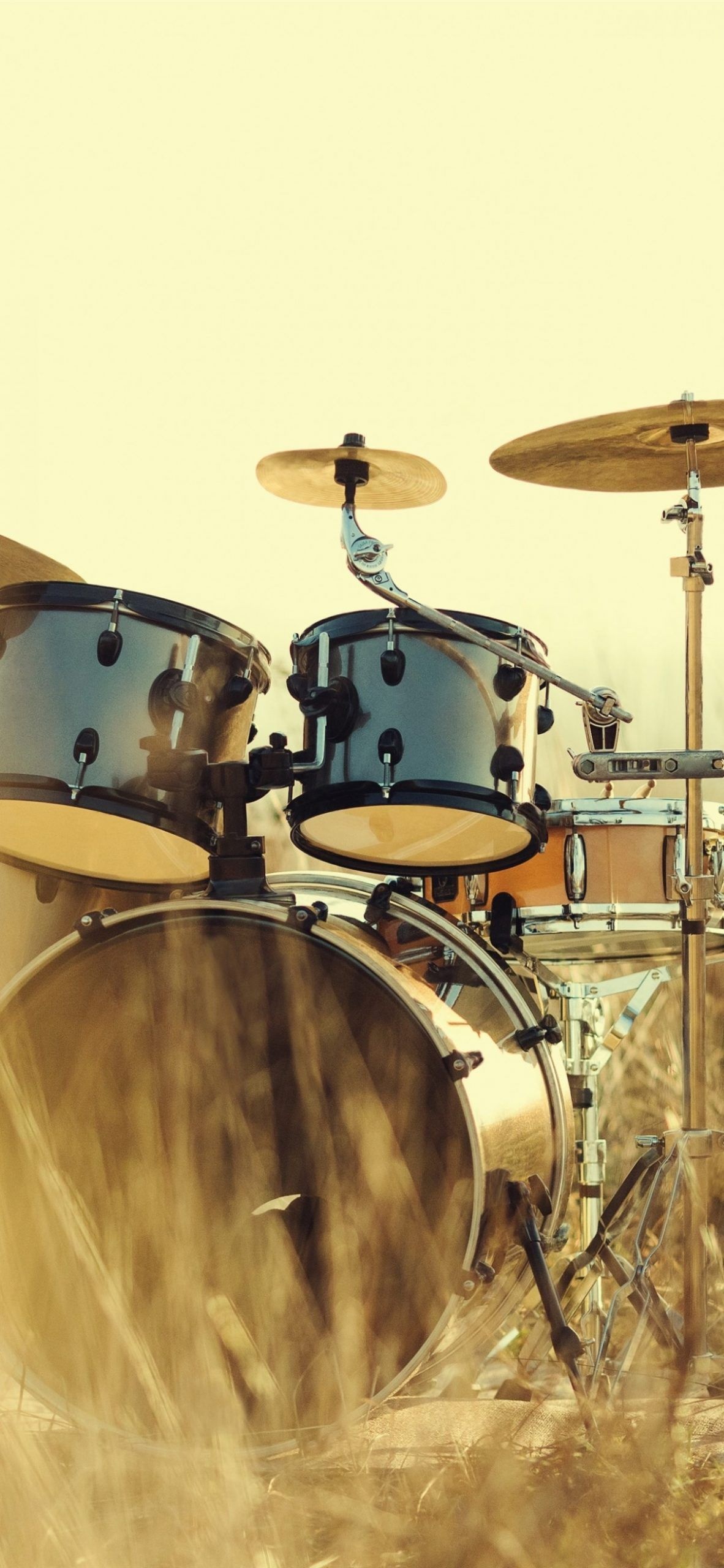 Drums: Drum Music, Contraption Set, Musical Instrument, Drumhead. 1190x2560 HD Background.