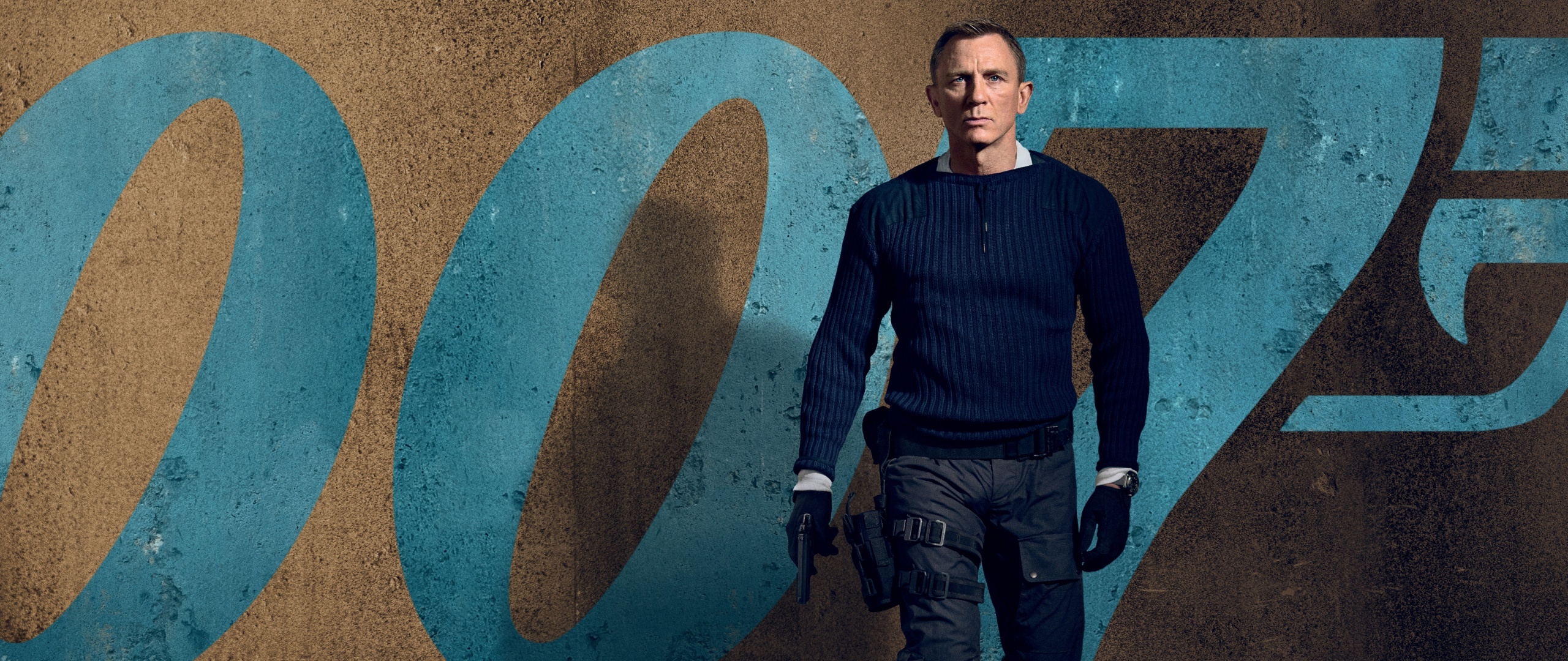 Daniel Craig, No Time to Die, 2020 Movies, 5K, 2560x1080 Dual Screen Desktop