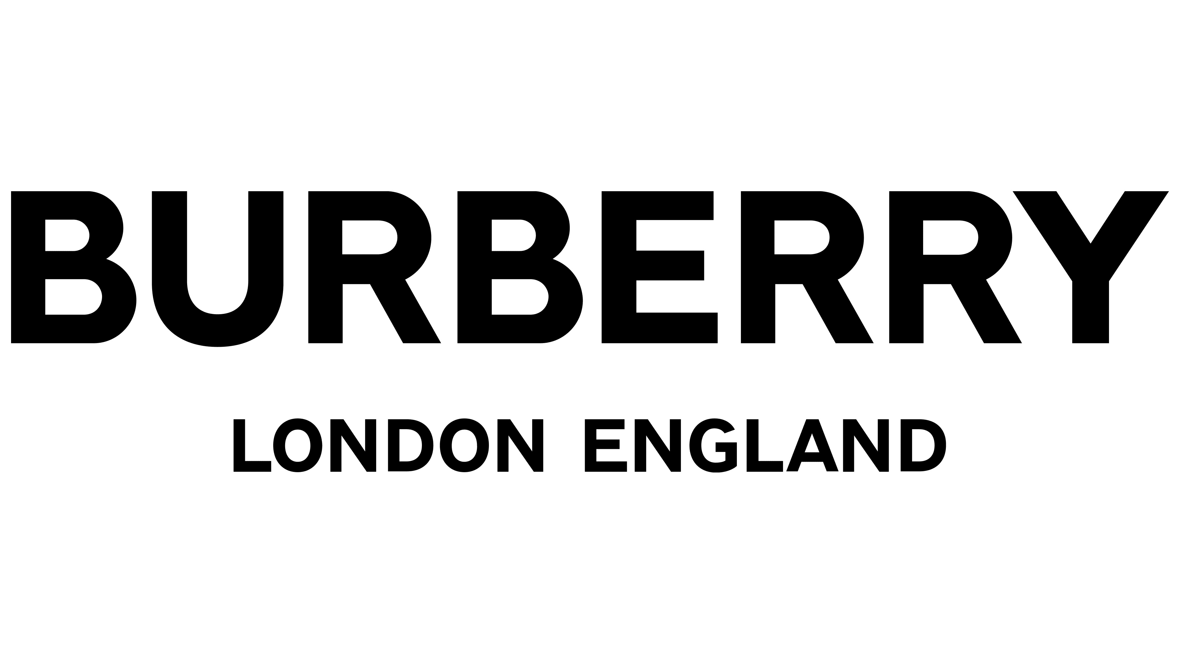 Burberry: A high-end fashion house based in London, Logo. 3840x2160 4K Background.