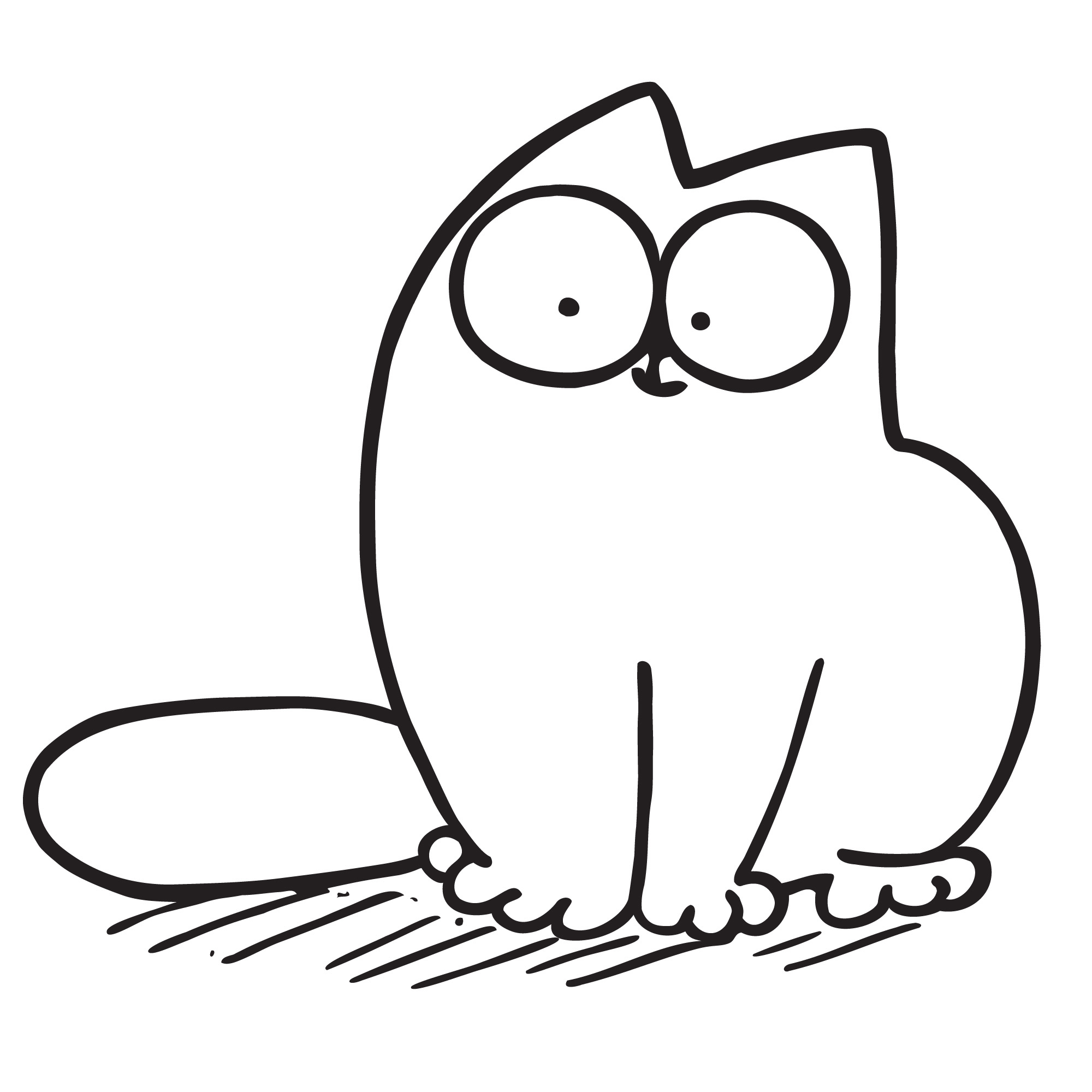 Simon's cat, Whimsical illustrations, Adorable feline, Comic strip, 2000x2000 HD Phone