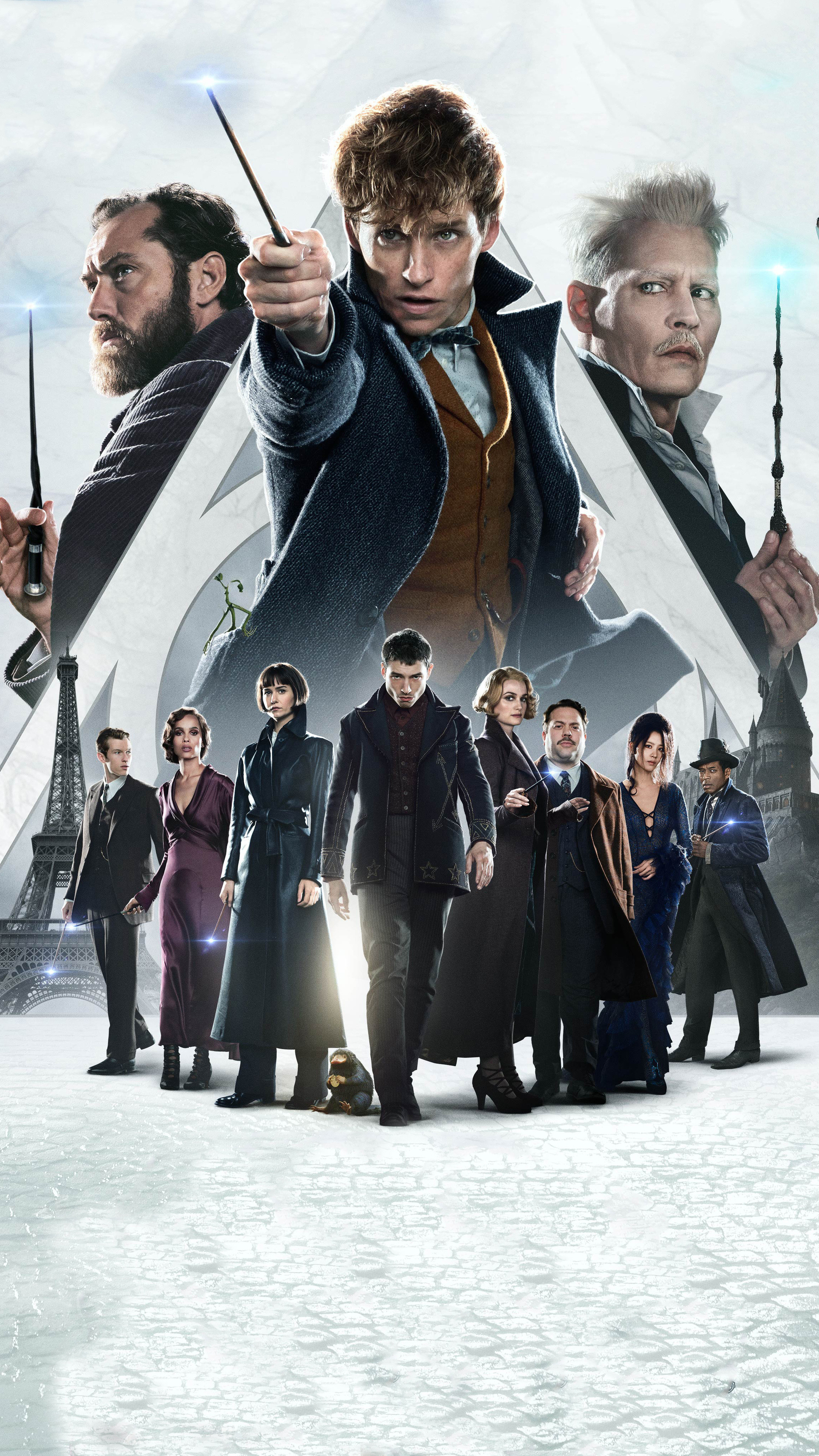 Fantastic Beasts, Crimes of Grindelwald, New poster, Sony Xperia, 2160x3840 4K Handy