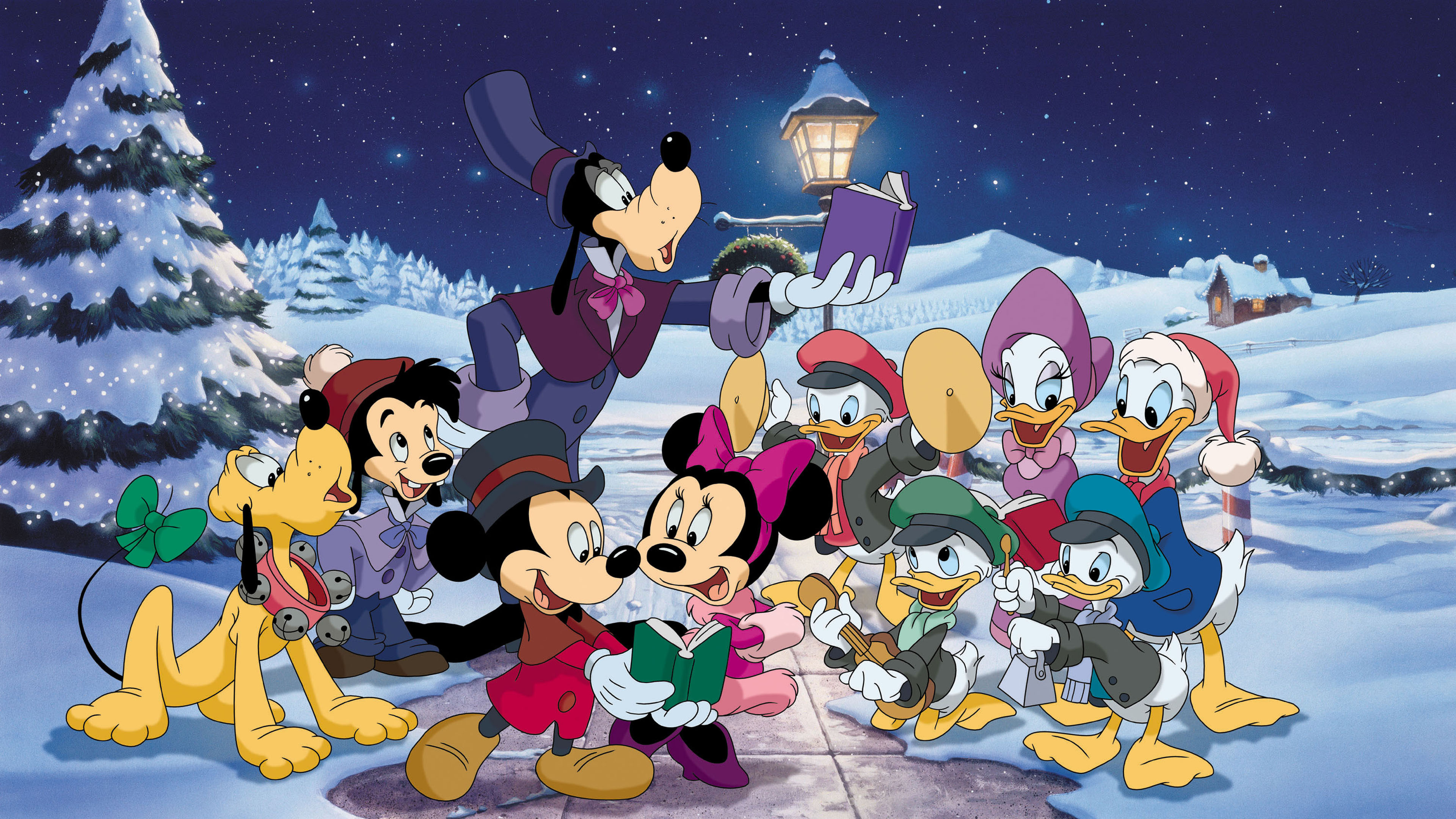 Minnie Mouse, Christmas holidays, Disney characters, HD wallpapers, 3840x2160 4K Desktop