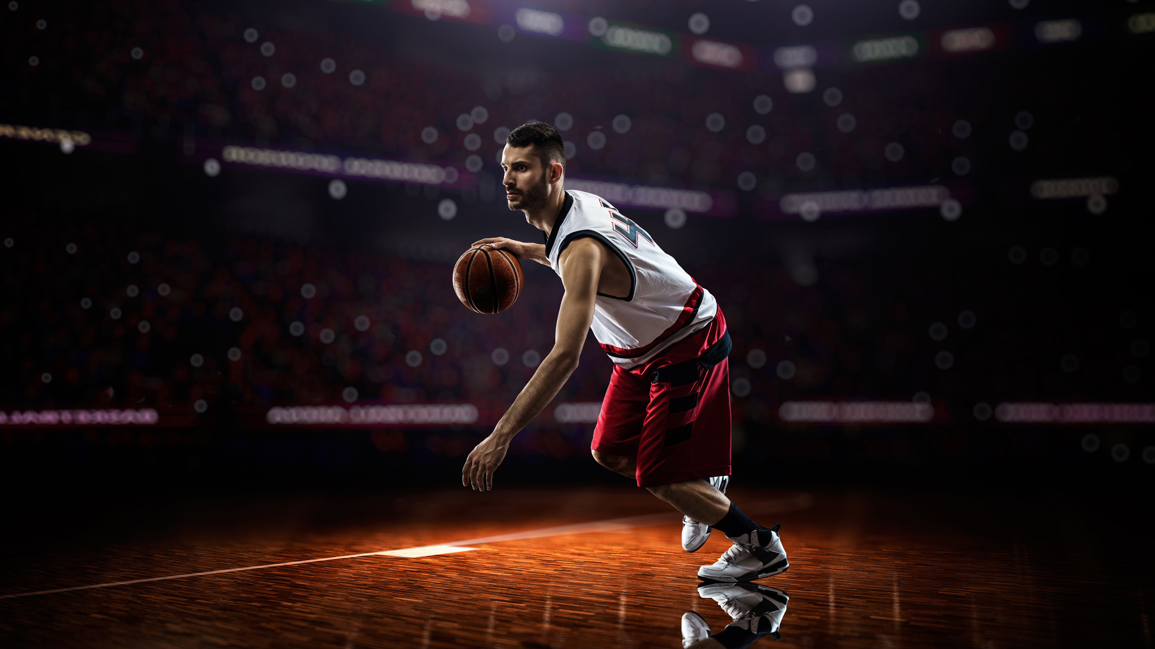 4k basketball player wallpaper, High-resolution image, Desktop, Mobile, Tablet, 3840x2160 4K Desktop