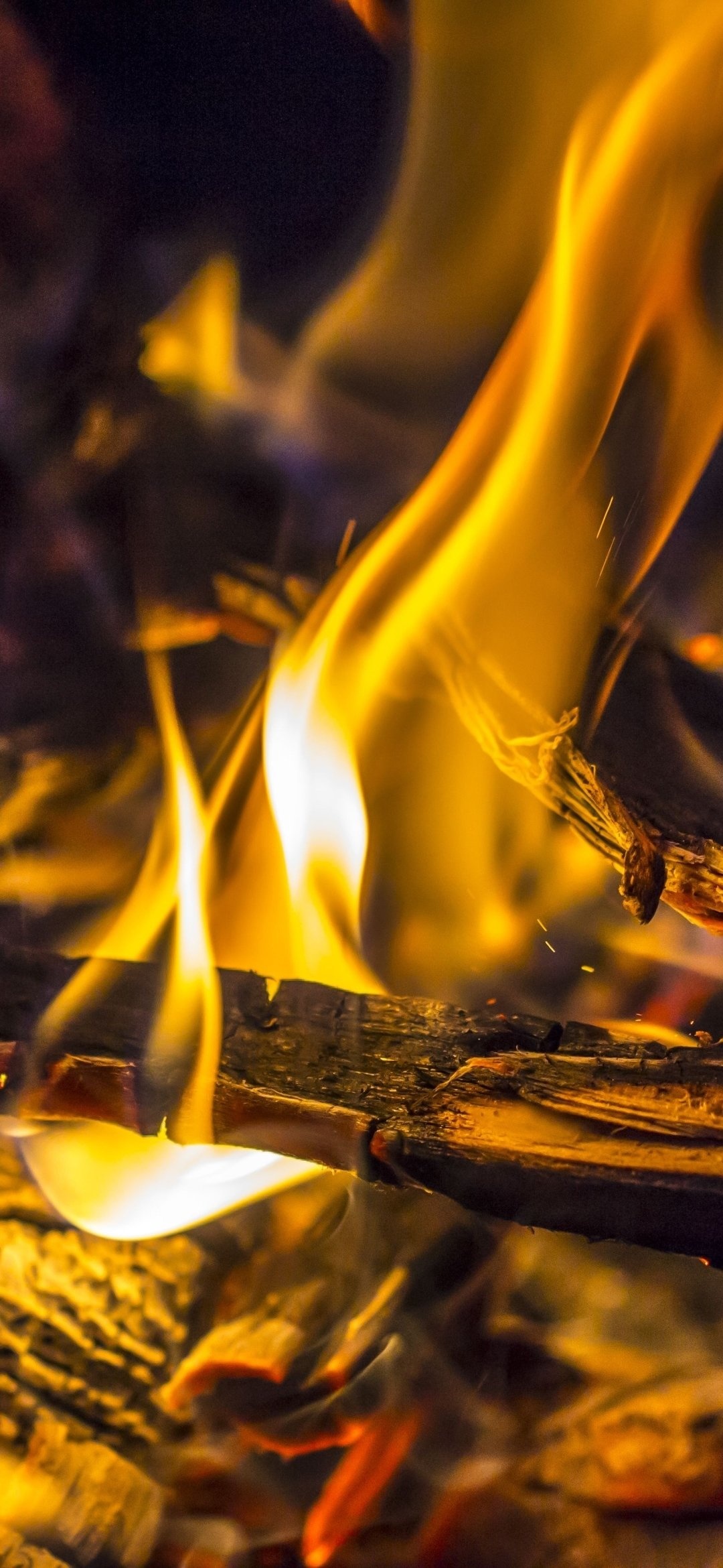 Fire photography, Captivating flames, Mesmerizing energy, Dynamic movement, Intense heat, 1080x2340 HD Phone