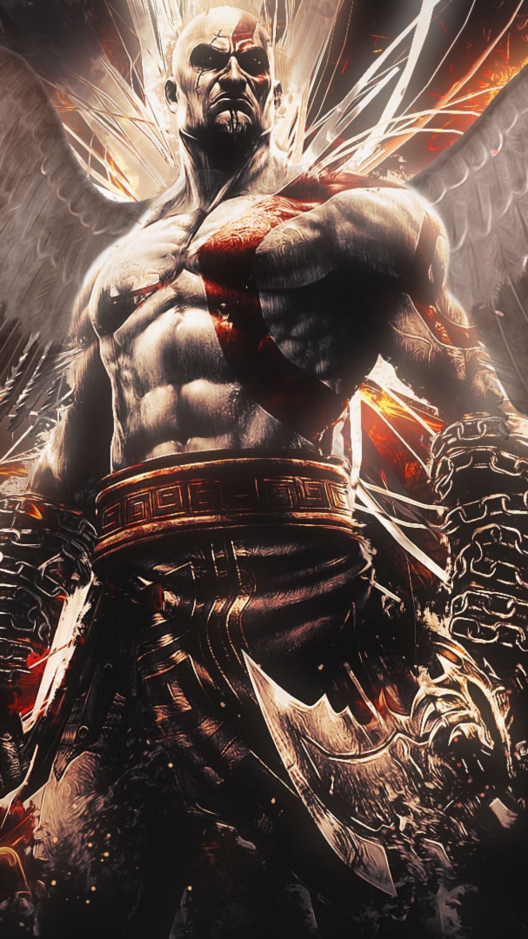 God of War iPhone wallpapers, 4K gaming backgrounds, Epic game visuals, Mobile customization, 1080x1920 Full HD Phone